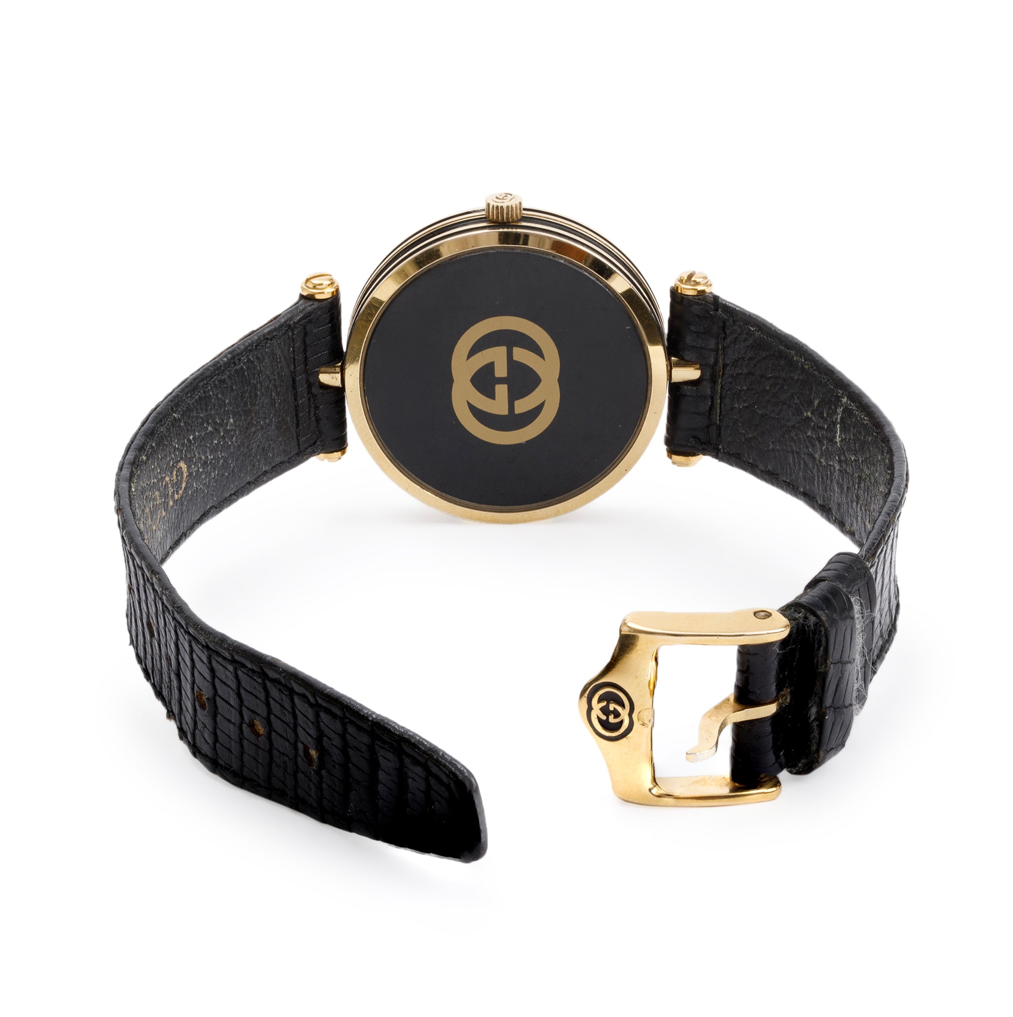 Gucci Gold Plated Stainless Steel 2000M 30 MM Watch w/ Box