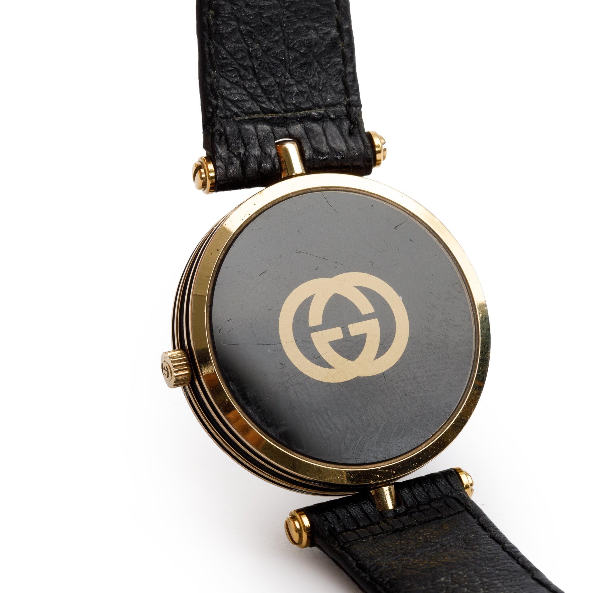 Gucci Gold Plated Stainless Steel 2000M 30 MM Watch w/ Box