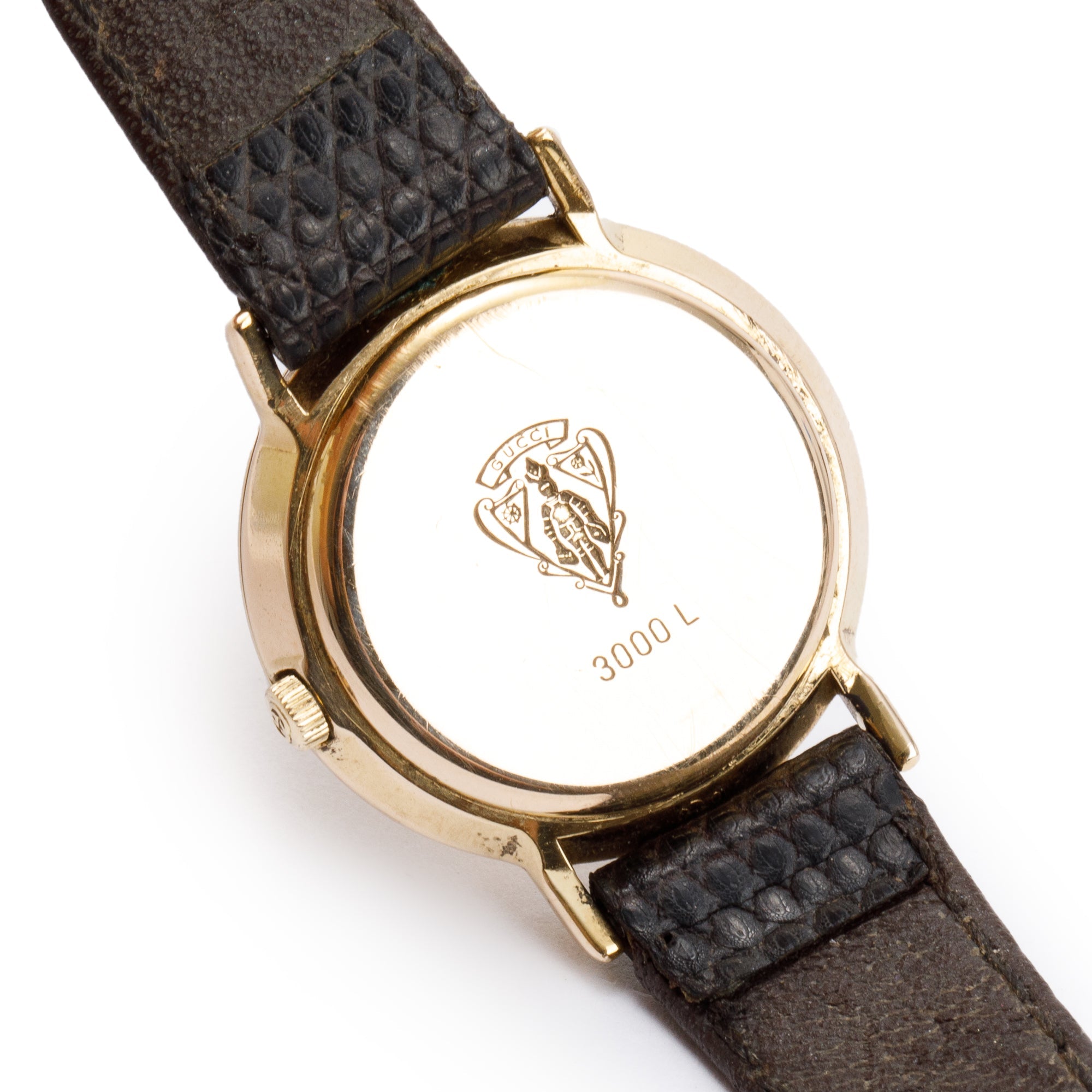 Gucci Gold Plated Stainless Steel 3000 Series 25 MM Watch