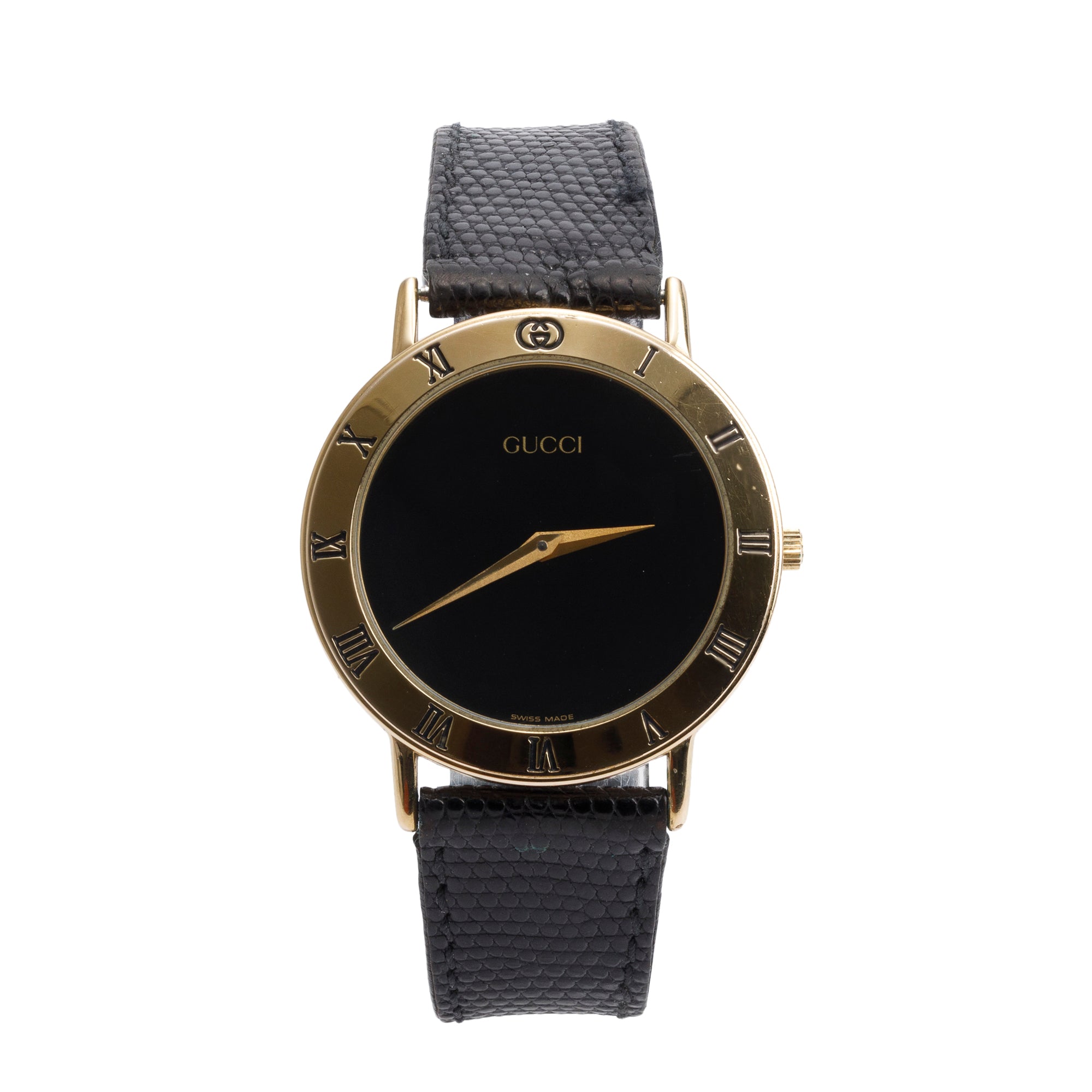 Gucci Gold Plated Stainless Steel 3000 Series 33MM Watch