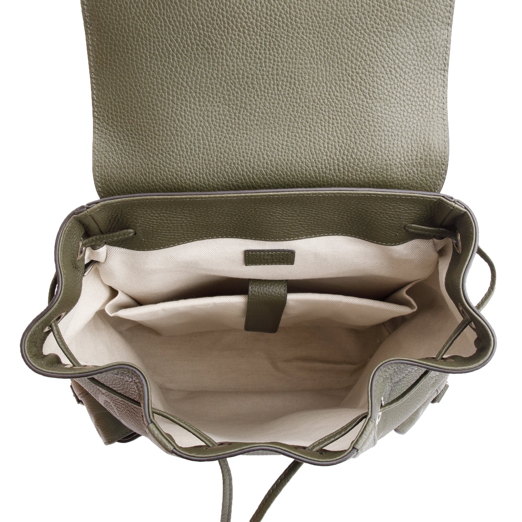 Gucci Green Jumbo GG Calfskin Leather Backpack