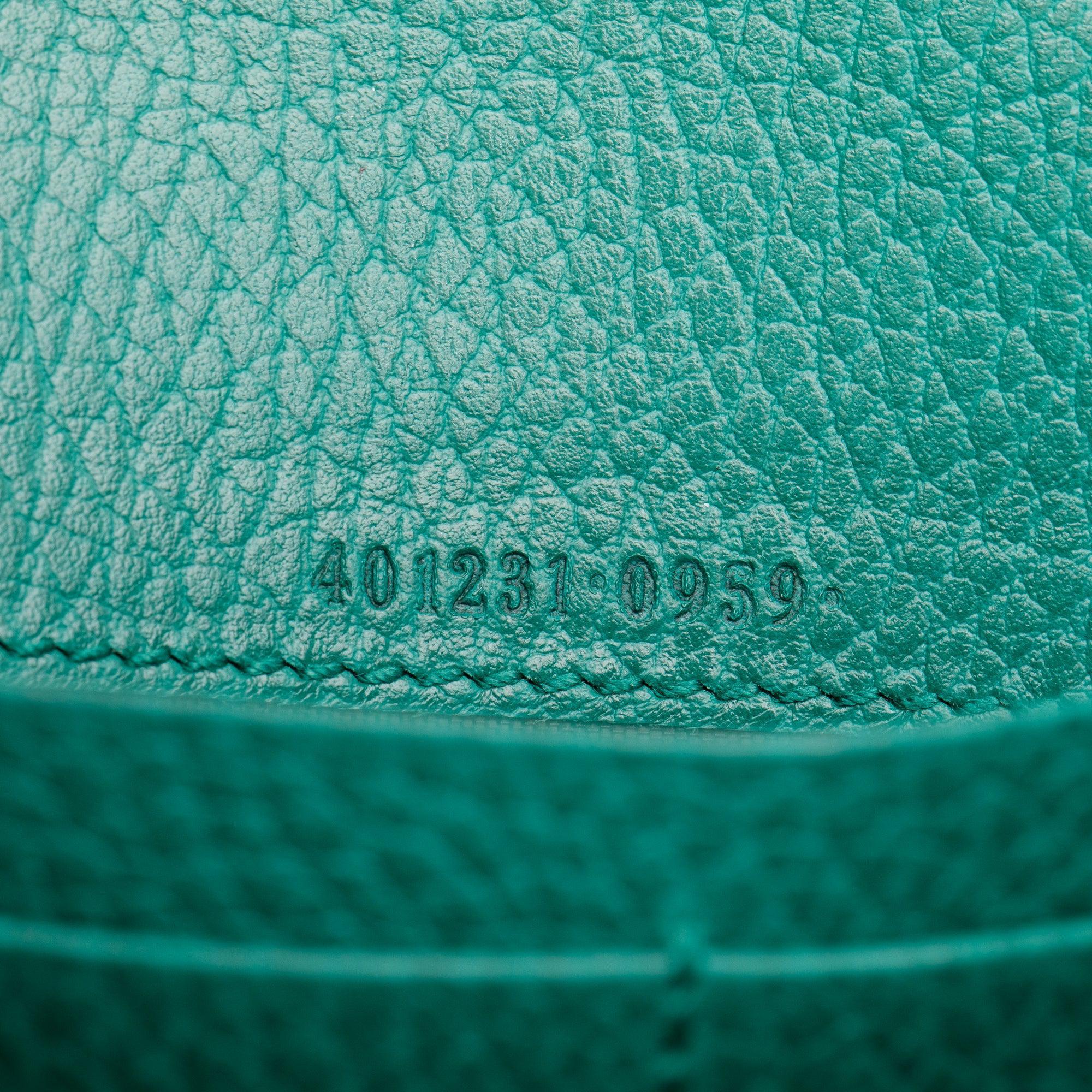 Gucci Green Leather Dionysus Mini Chain Wallet