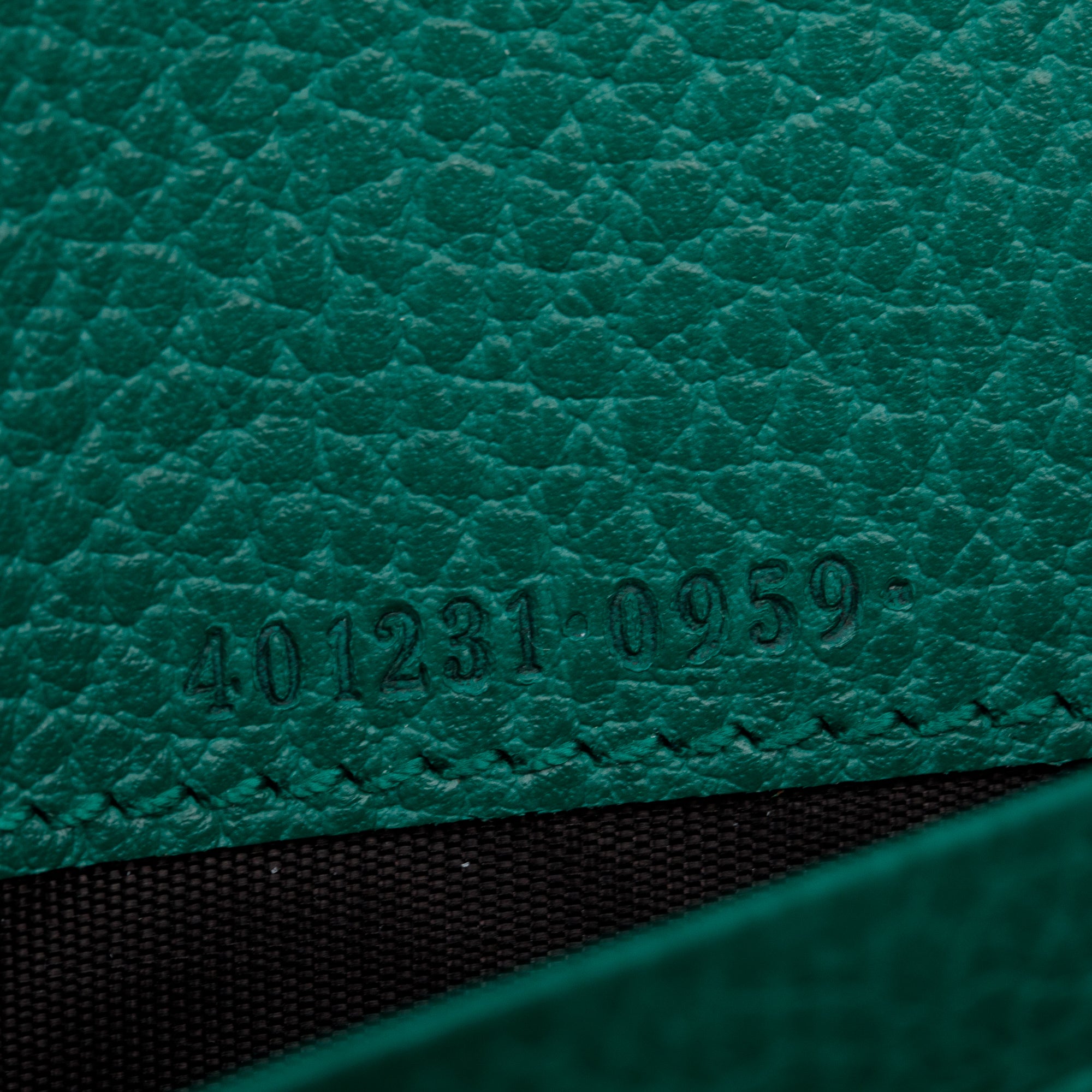 Gucci Green Leather Dionysus Mini Chain Wallet