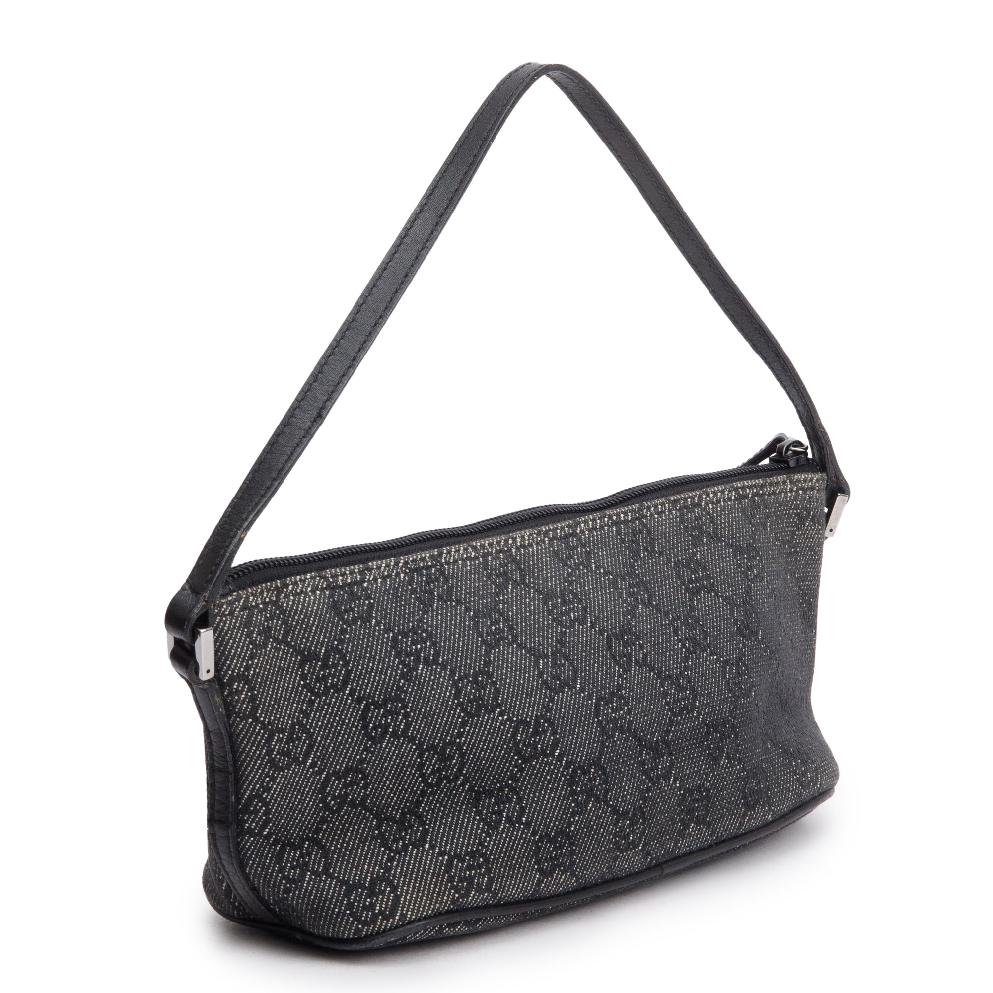 Gucci Grey GG Canvas Boat Pochette