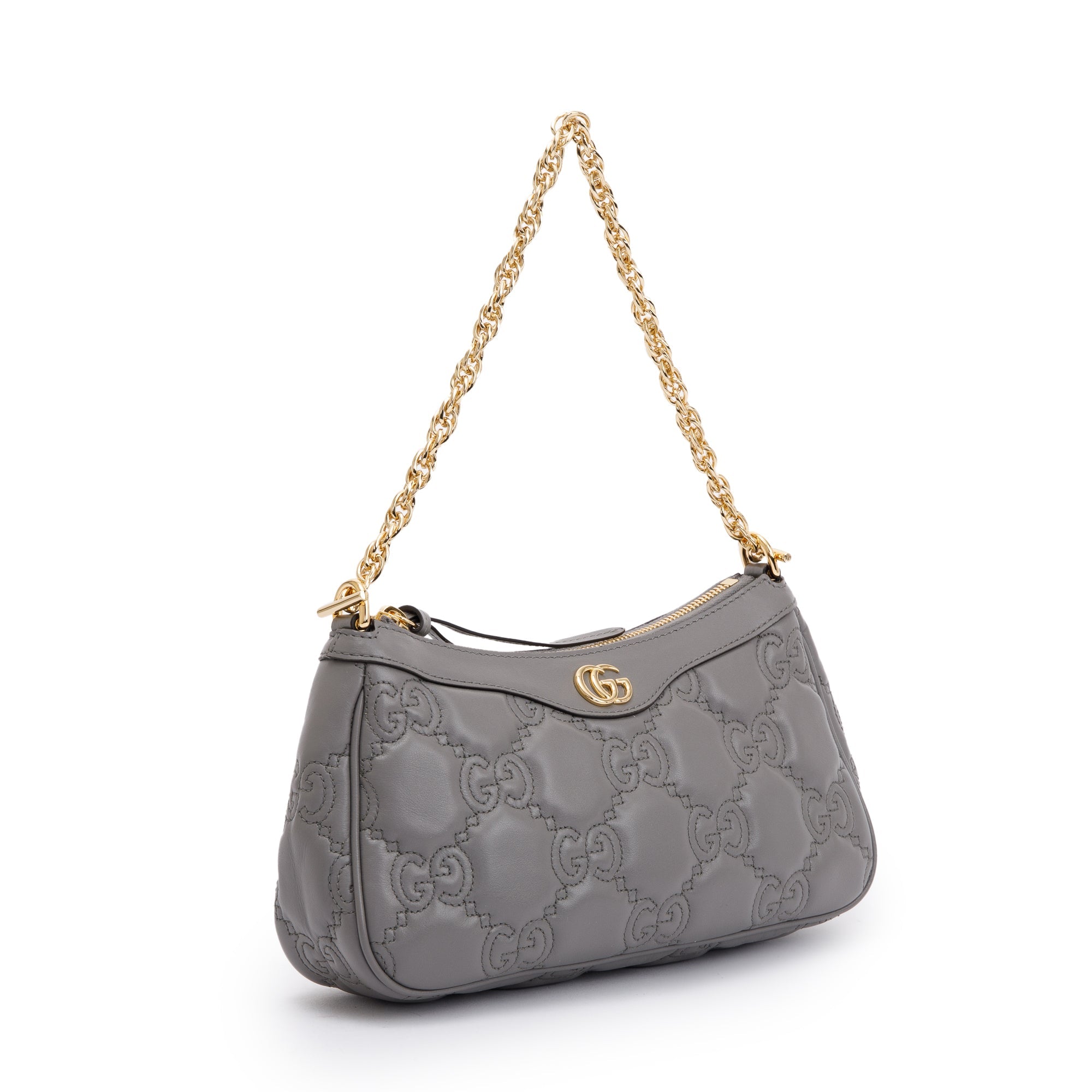 Gucci Grey GG Matelasse Handbag