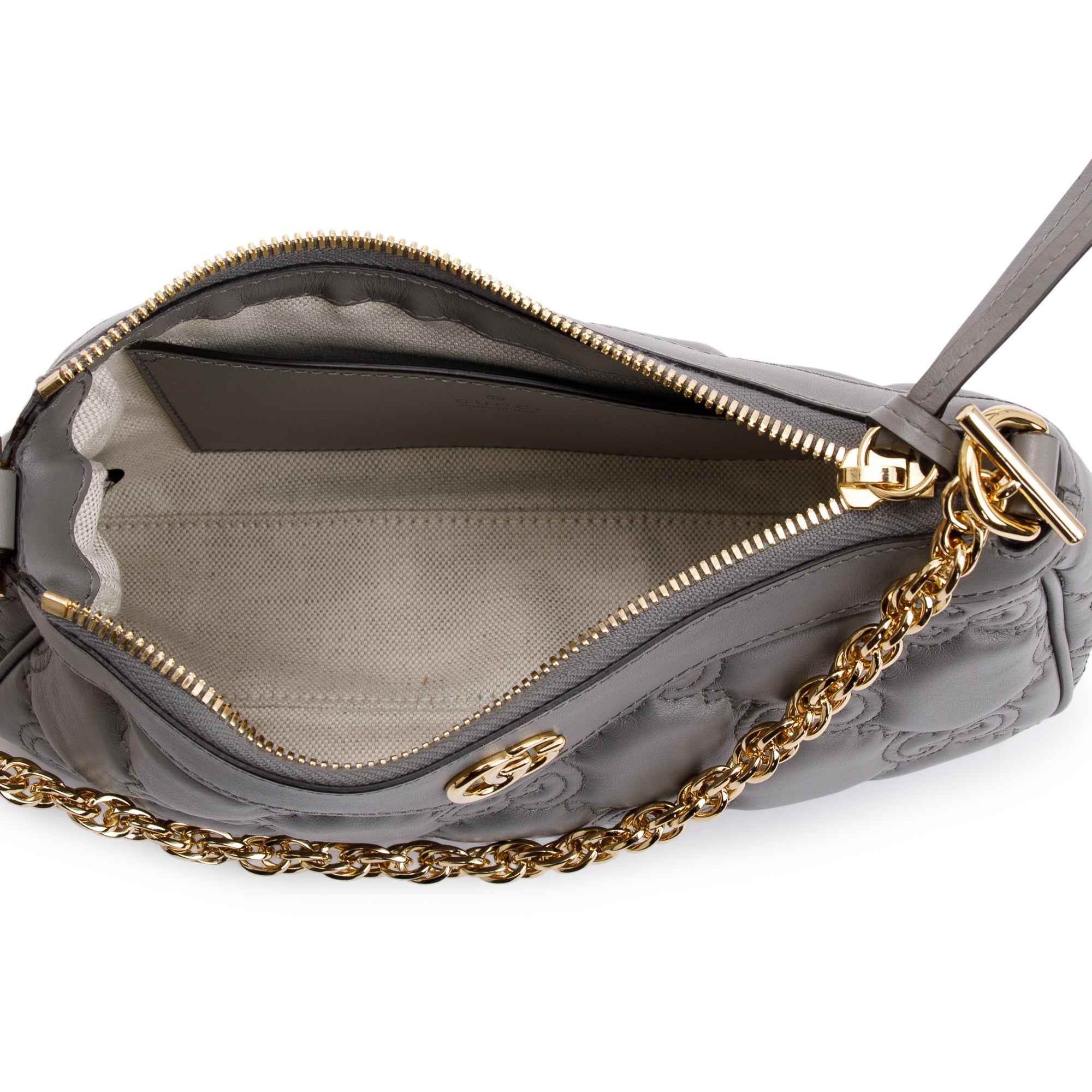 Gucci Grey GG Matelasse Handbag