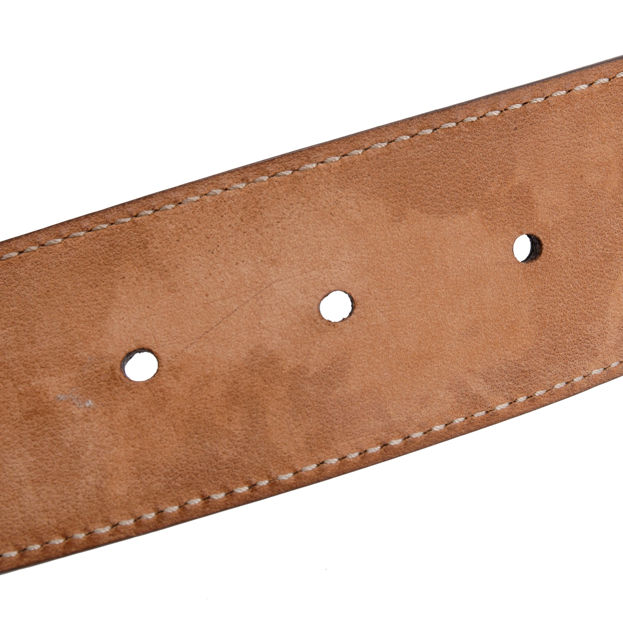 Gucci Grey Signature Leather Belt with G Buckle