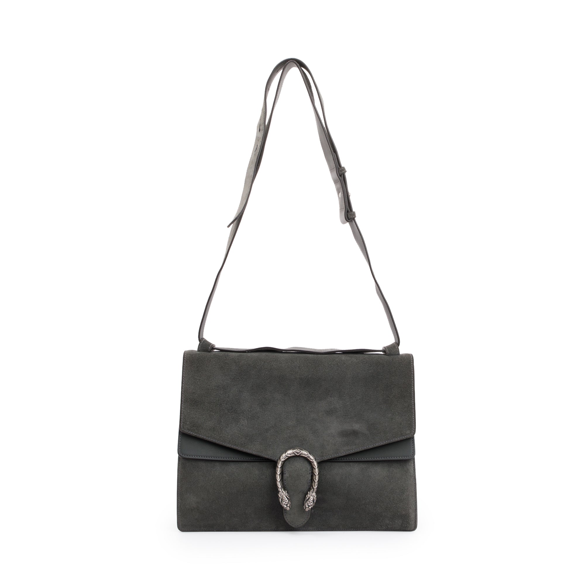 Gucci Grey Suede Medium Dionysus Messenger Bag