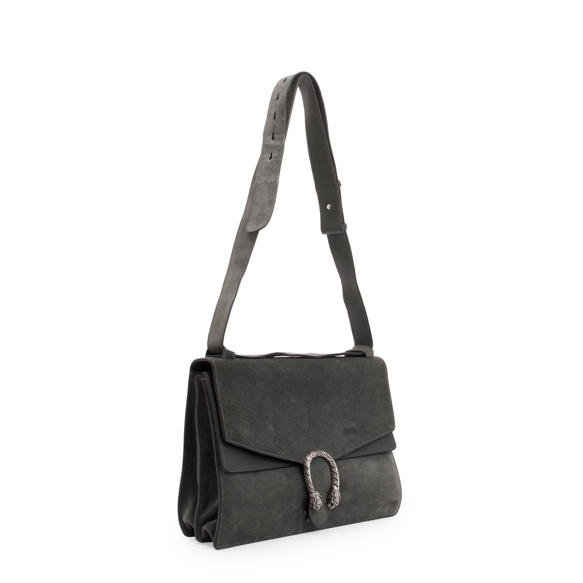 Gucci Grey Suede Medium Dionysus Messenger Bag