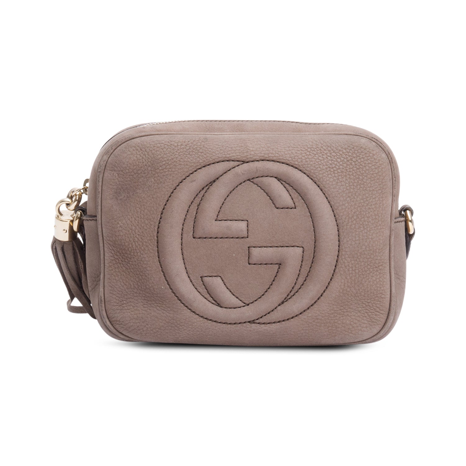 Gucci Grey Suede Small Soho Disco Bag