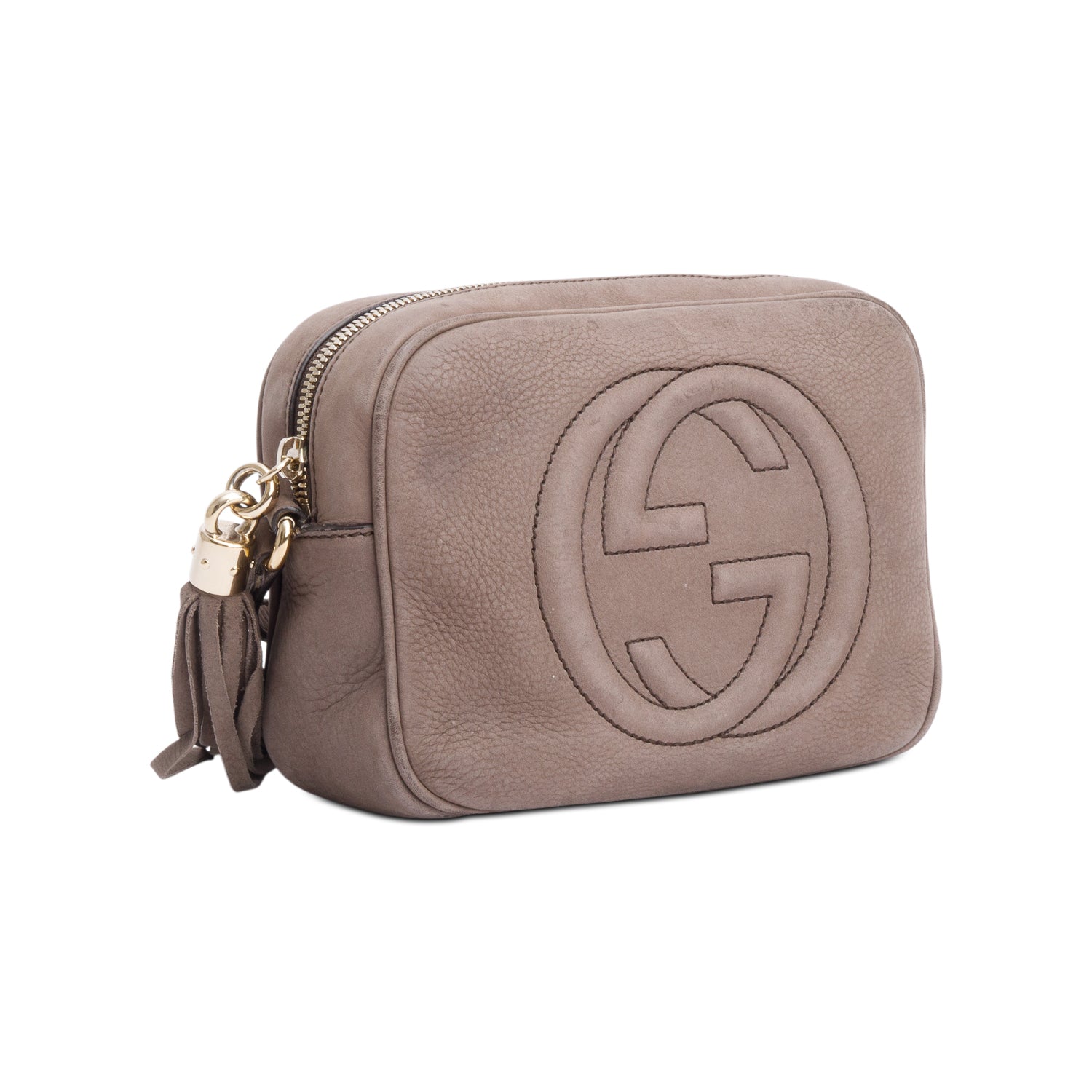 Gucci Grey Suede Small Soho Disco Bag