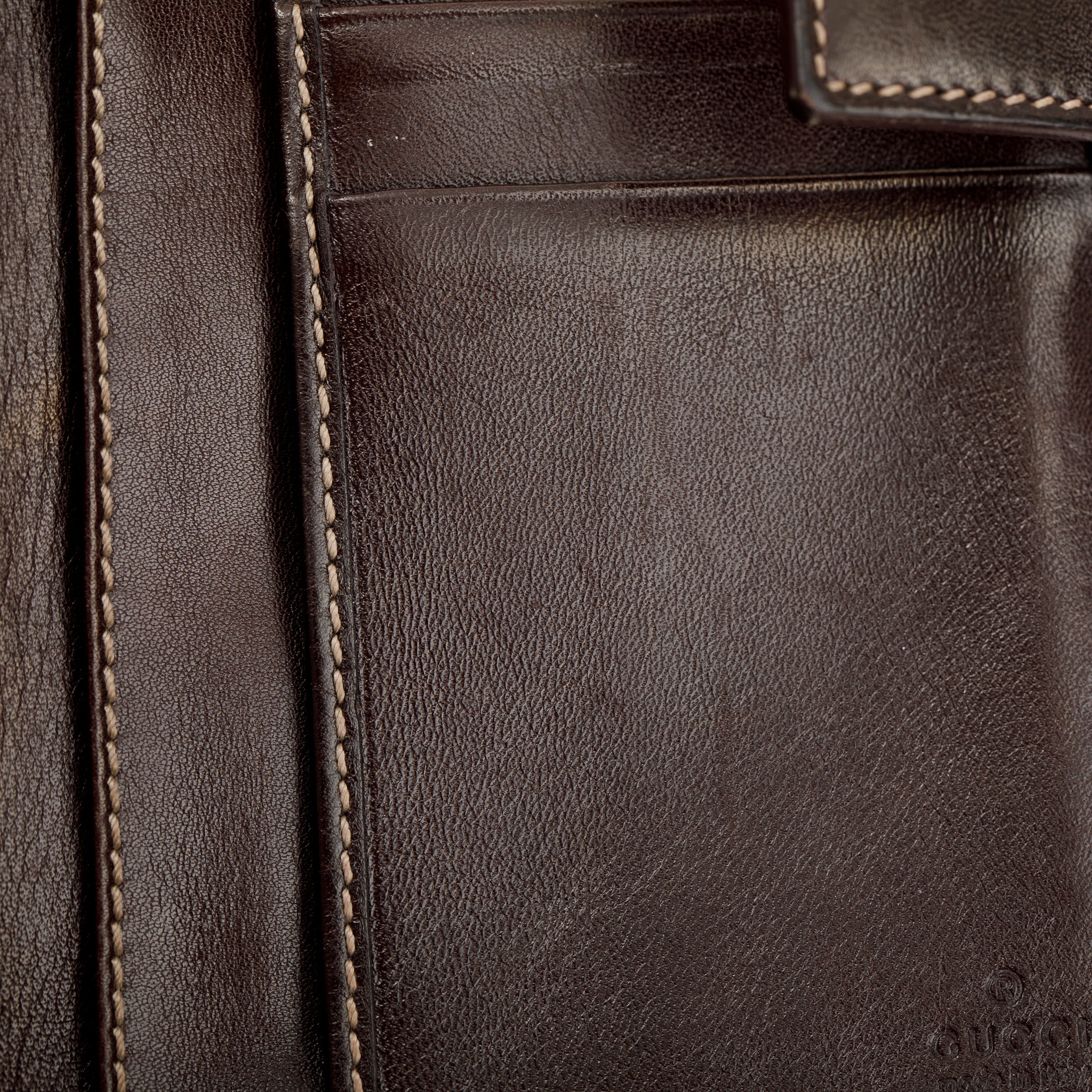 Gucci Horsebit Canvas Bamboo D Ring Continental Wallet