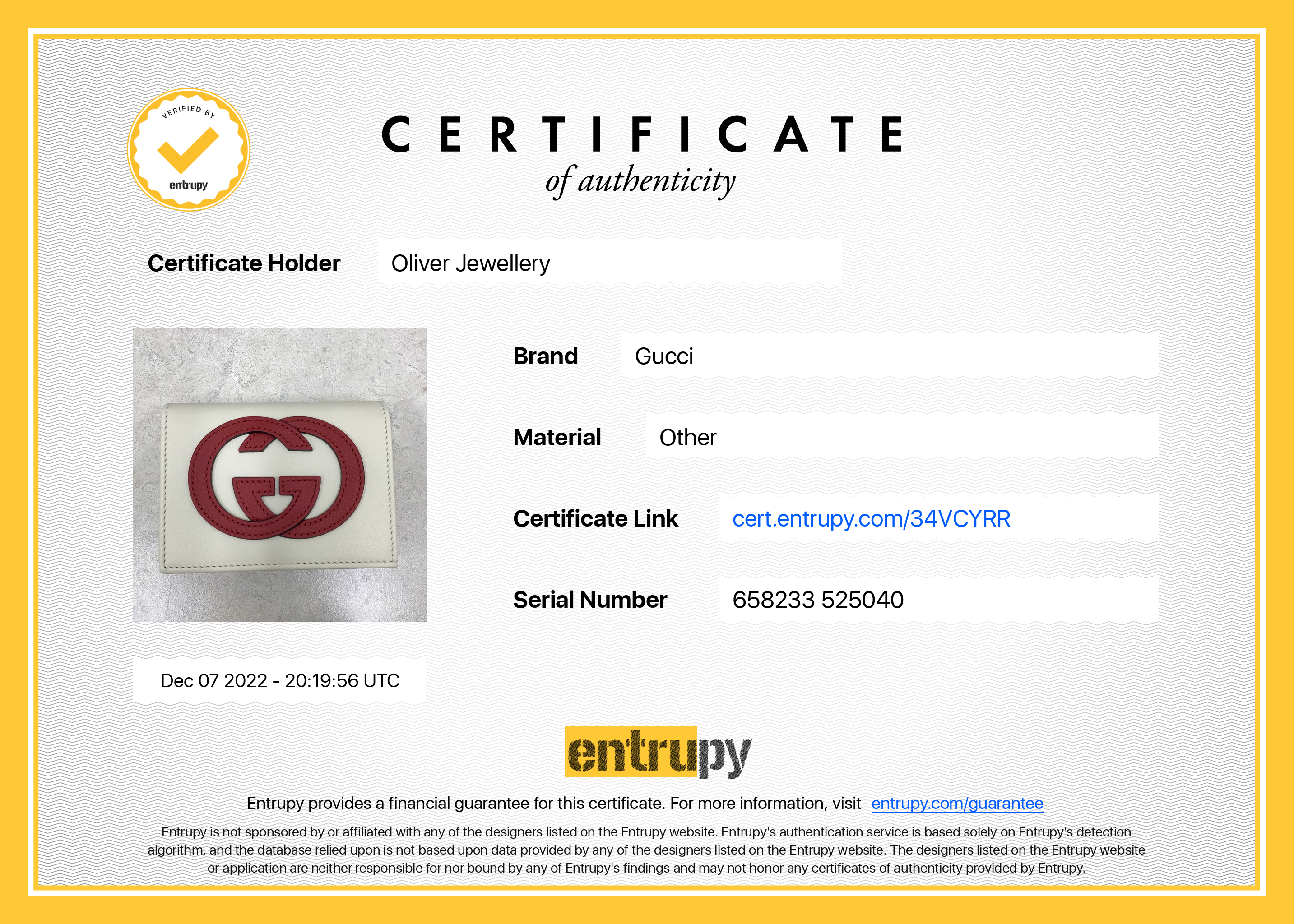 Gucci Interlocking G Case Wallet w/ Box