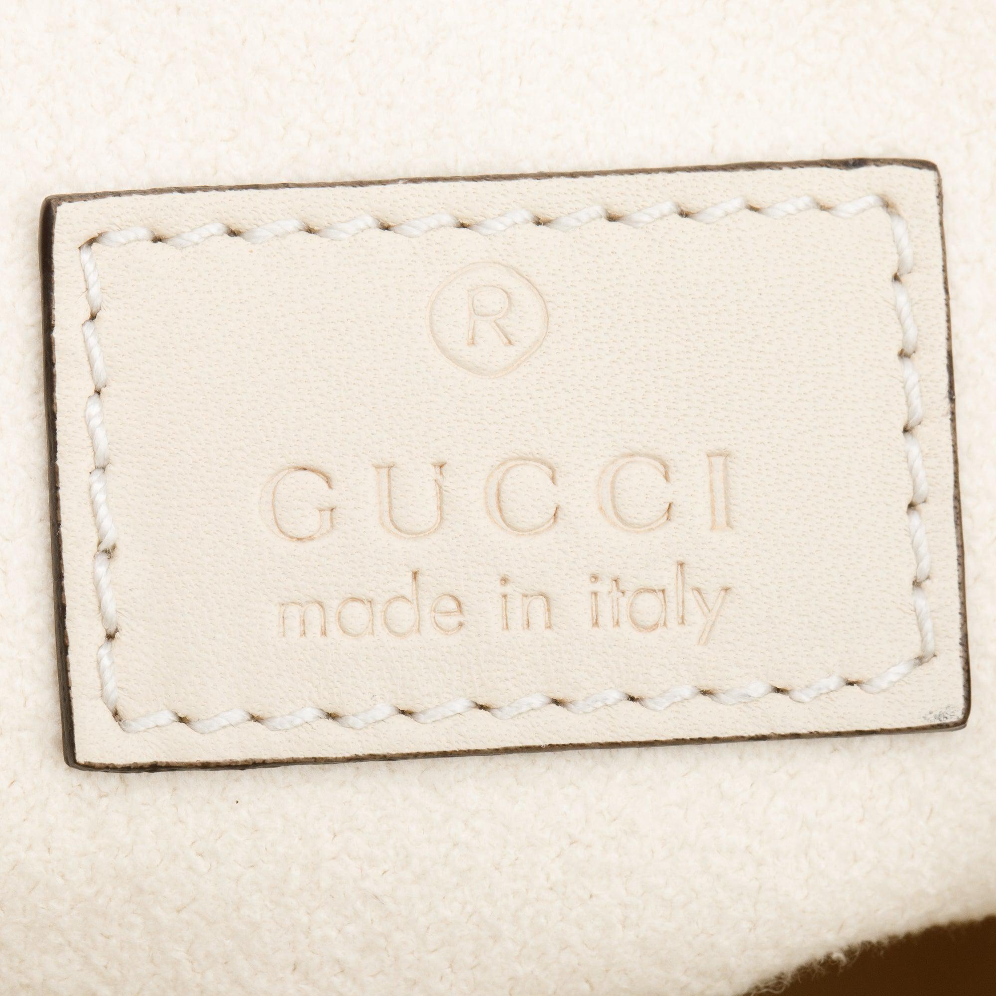 Gucci Ivory Shearling Small Jackie 1961 Shoulder Bag w/ Strap