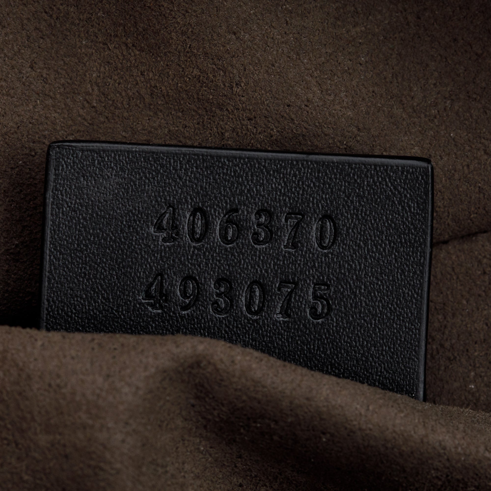 Gucci Large Black GG Signature Leather Backpack