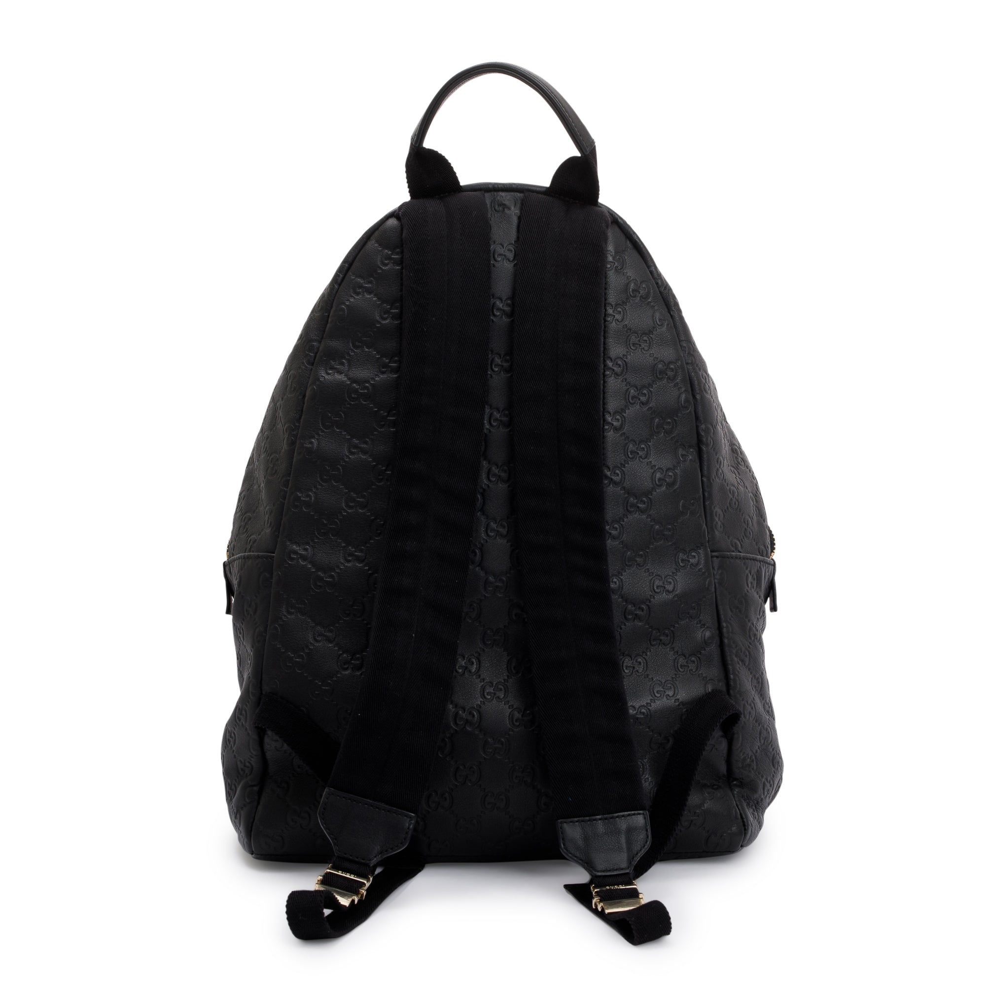 Gucci Large GG BlackSignature Leather Backpack