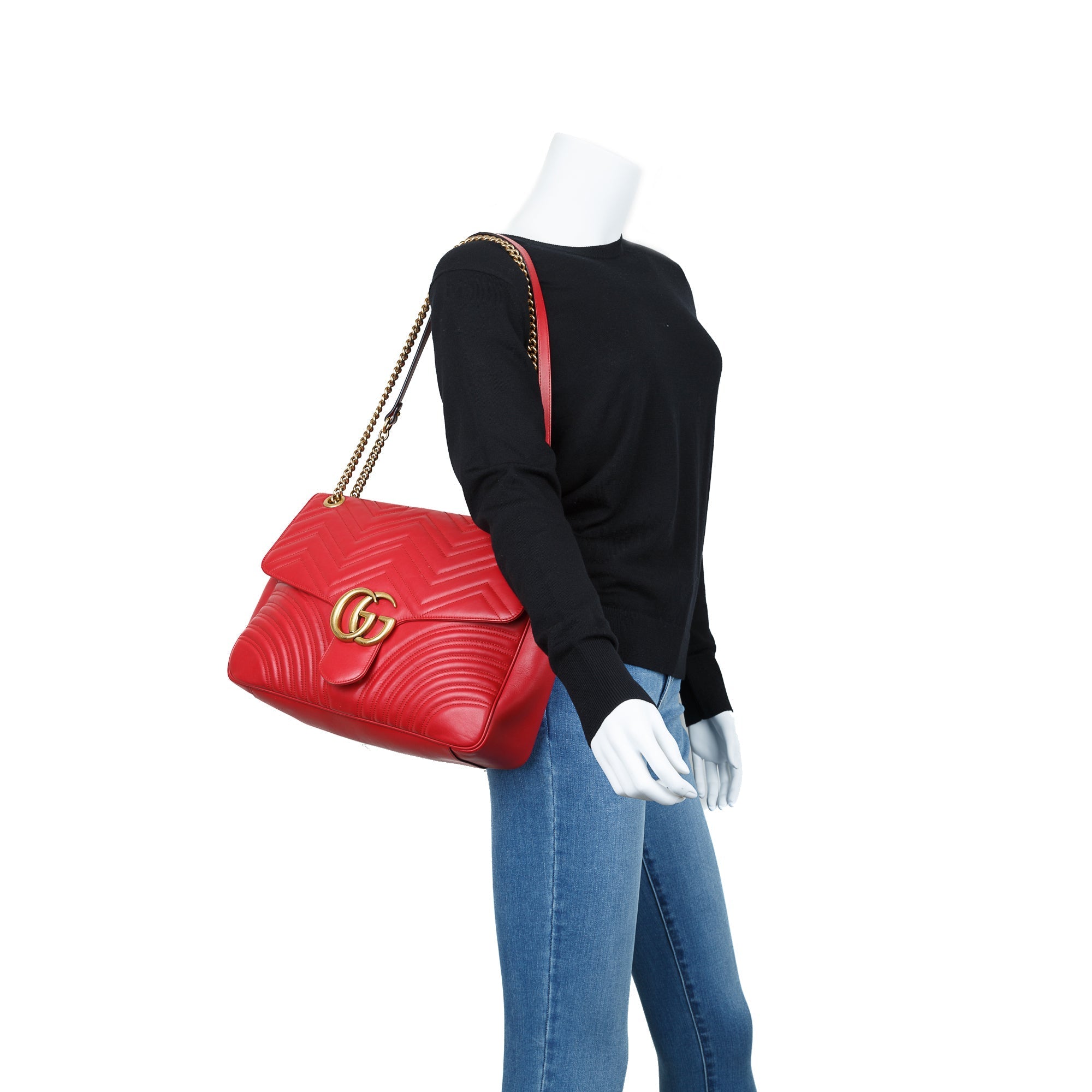 Gucci Large GG Marmont Matelasse Shoulder Bag