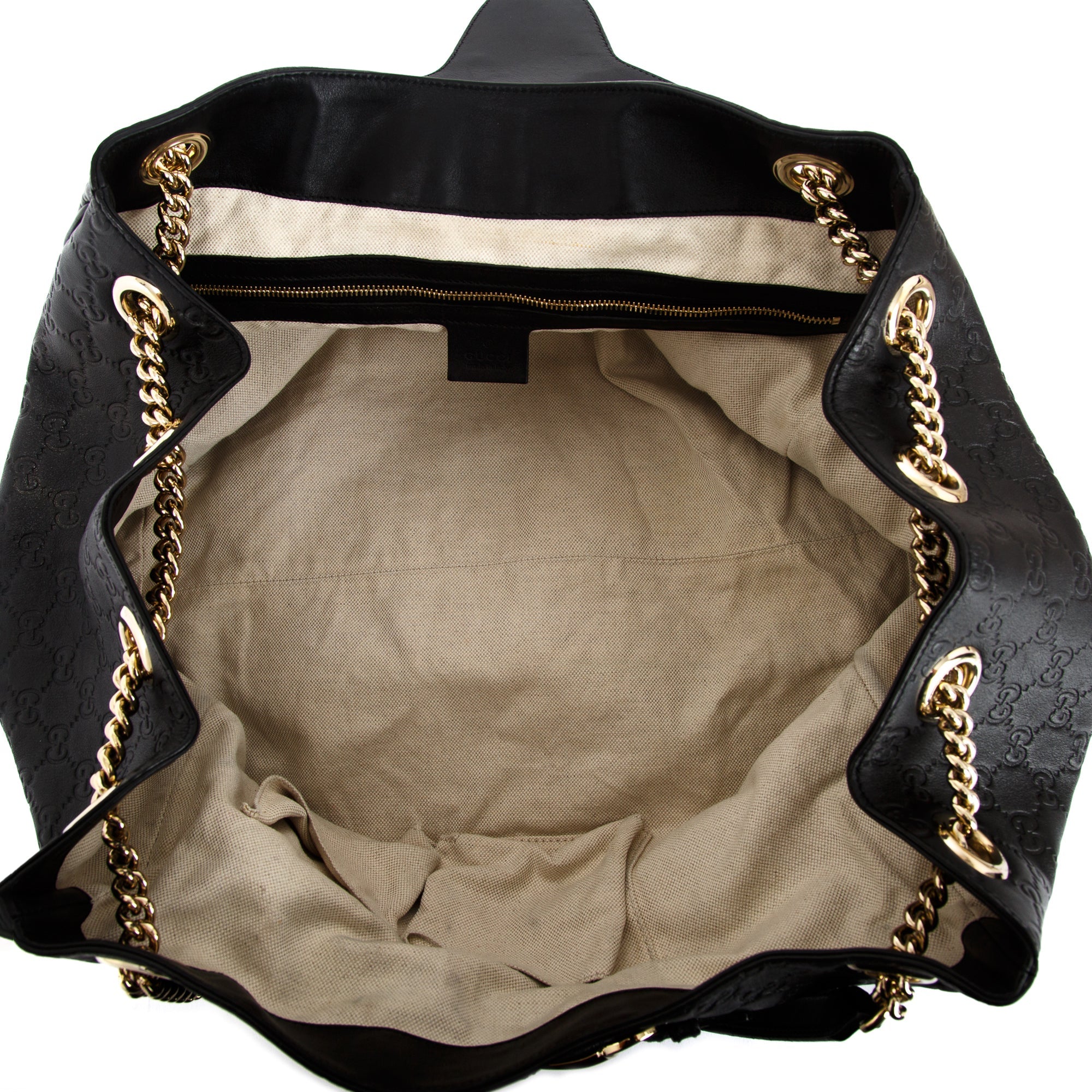 Gucci Large Guccissima Emily Chain Shoulder Bag