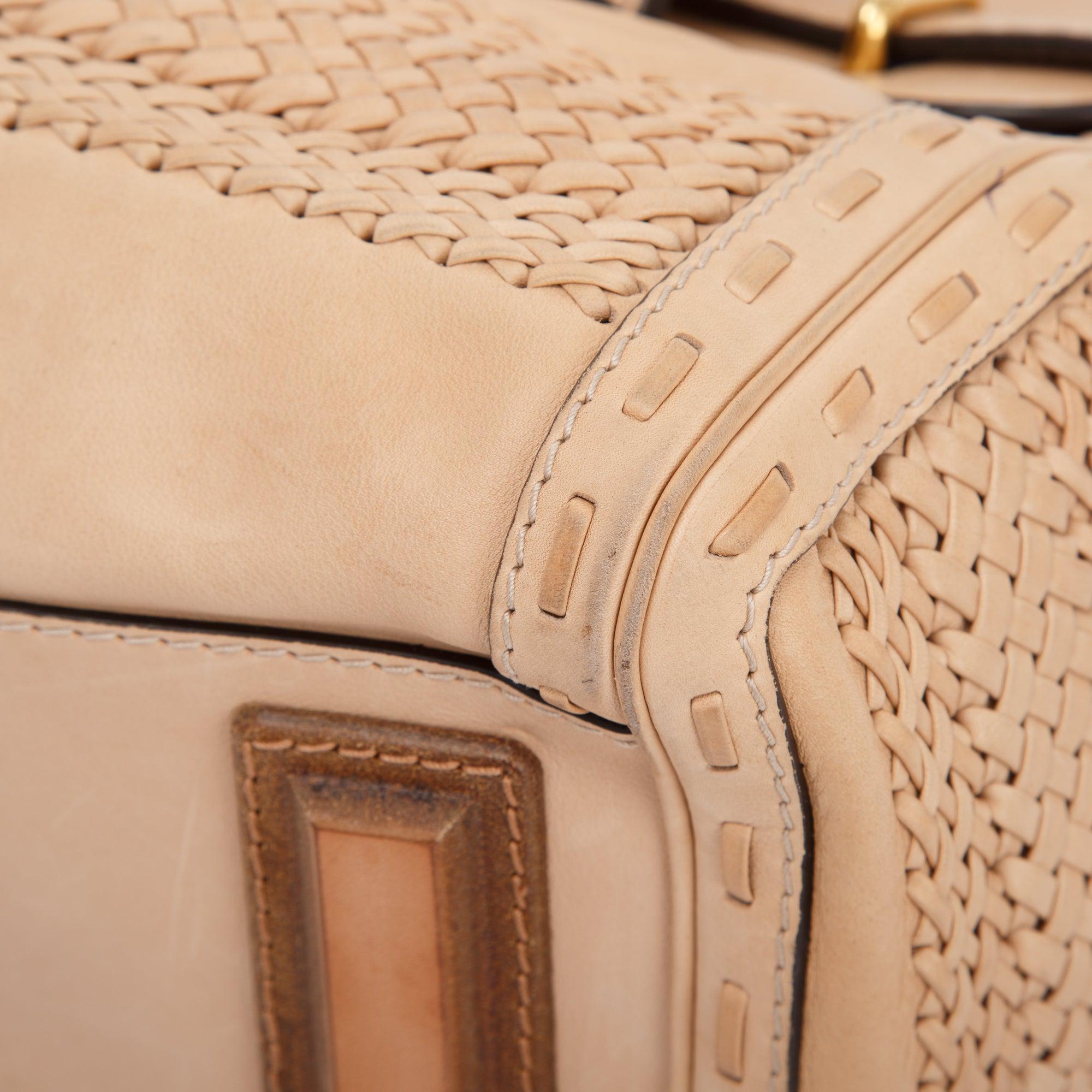 Gucci Leather Handmade Top Handle Bag