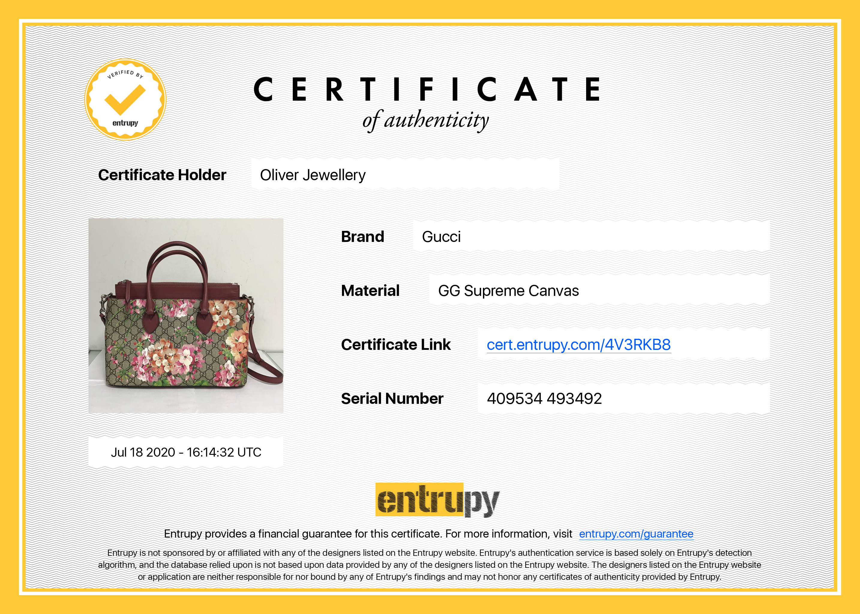 Gucci Linea GG Blooms Supreme Small Convertible Tote