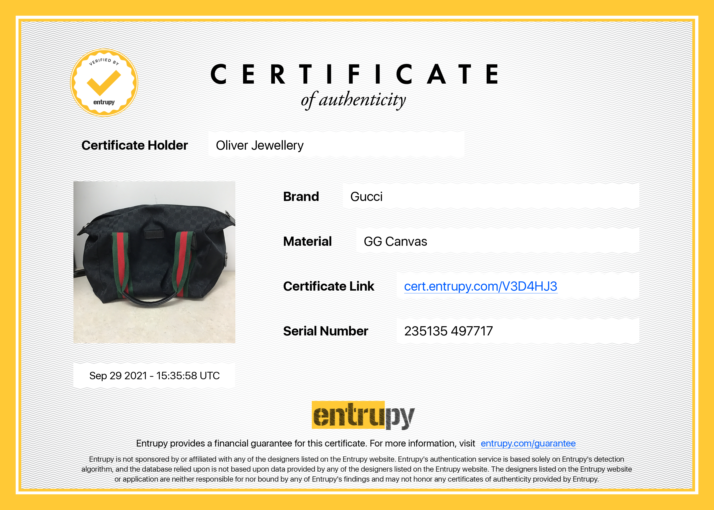 Gucci Medium Black GG Canvas Web Boston Travel Duffle Bag