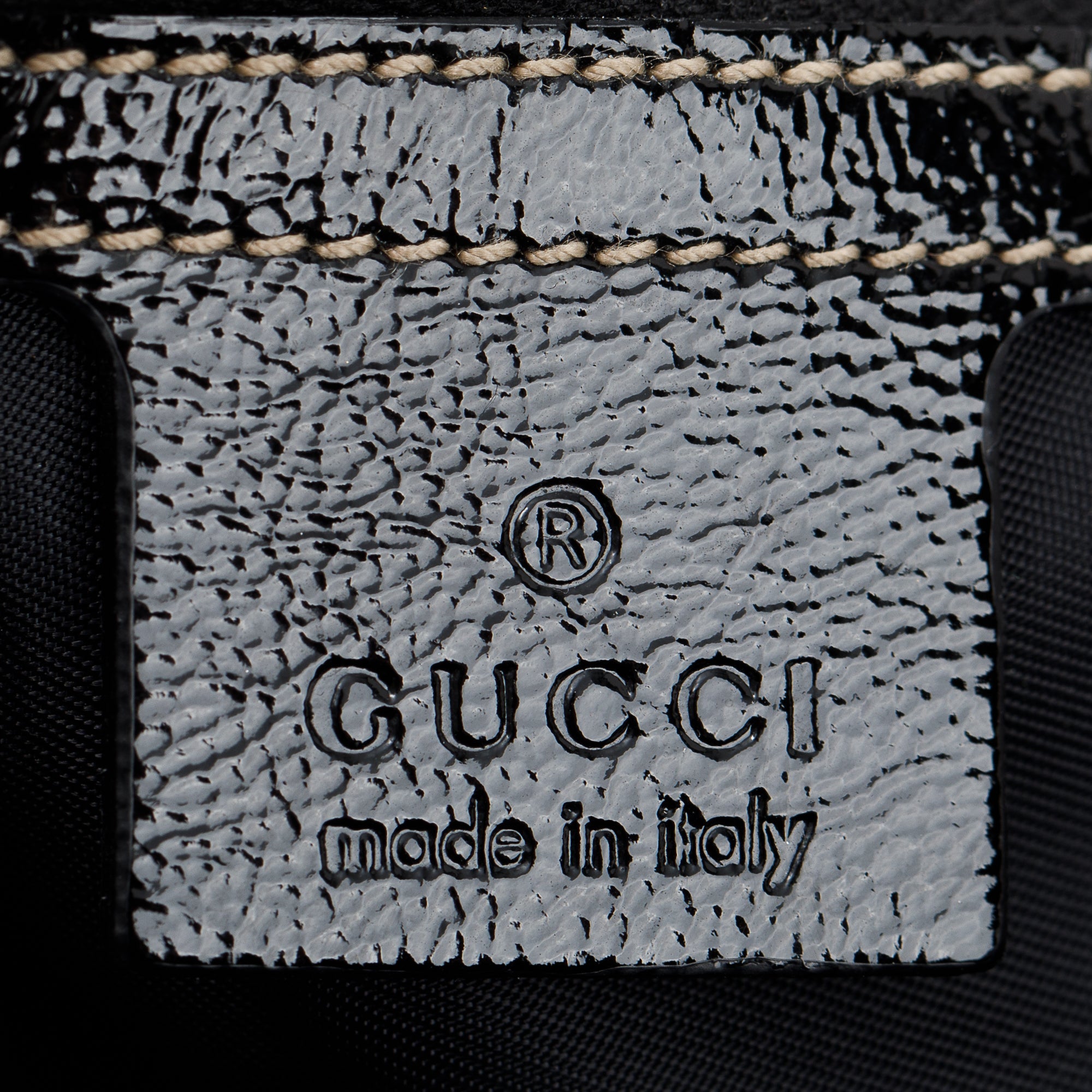 Gucci Medium Black Patent Leather Pelham Shoulder Bag