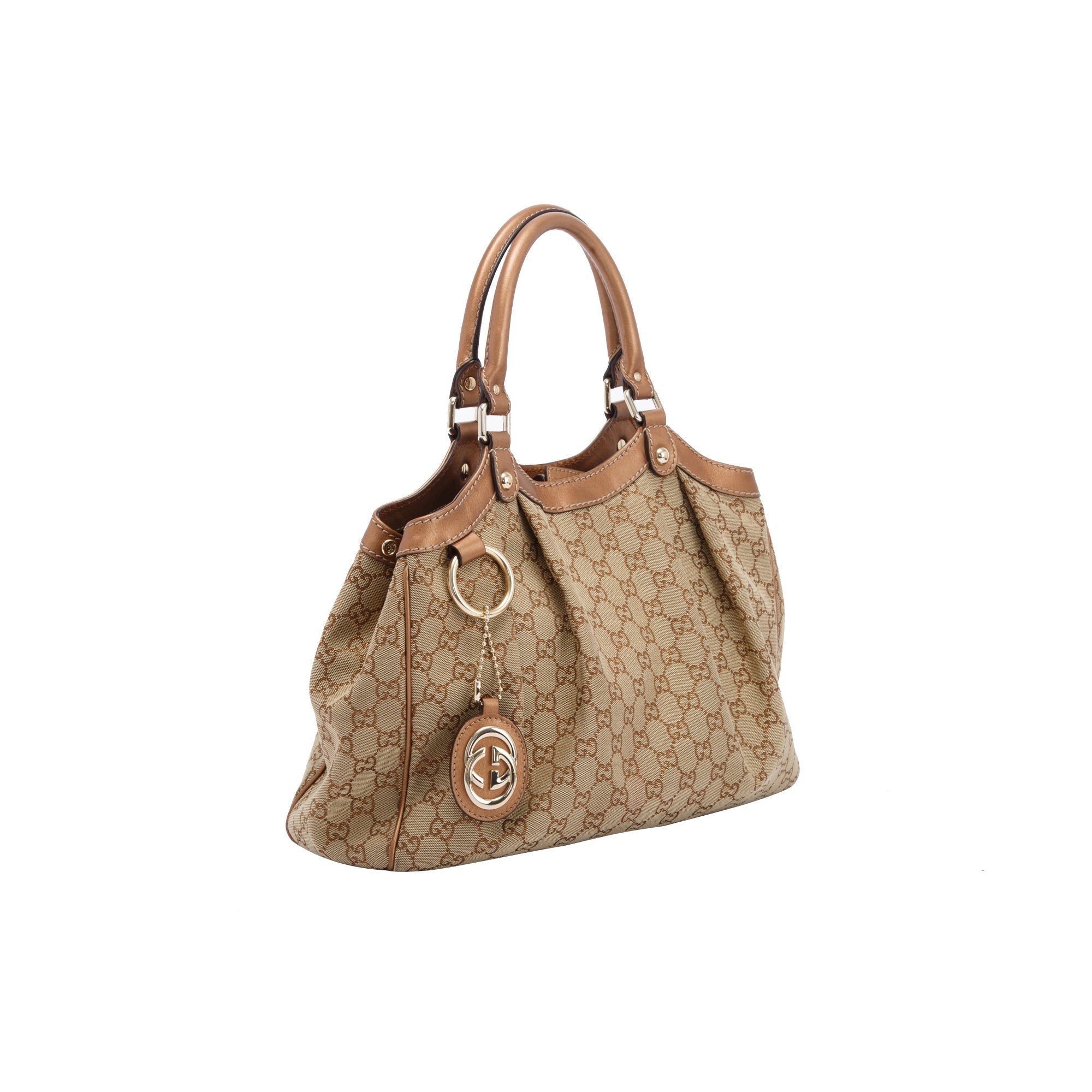 Gucci Medium GG Canvas Sukey Tote