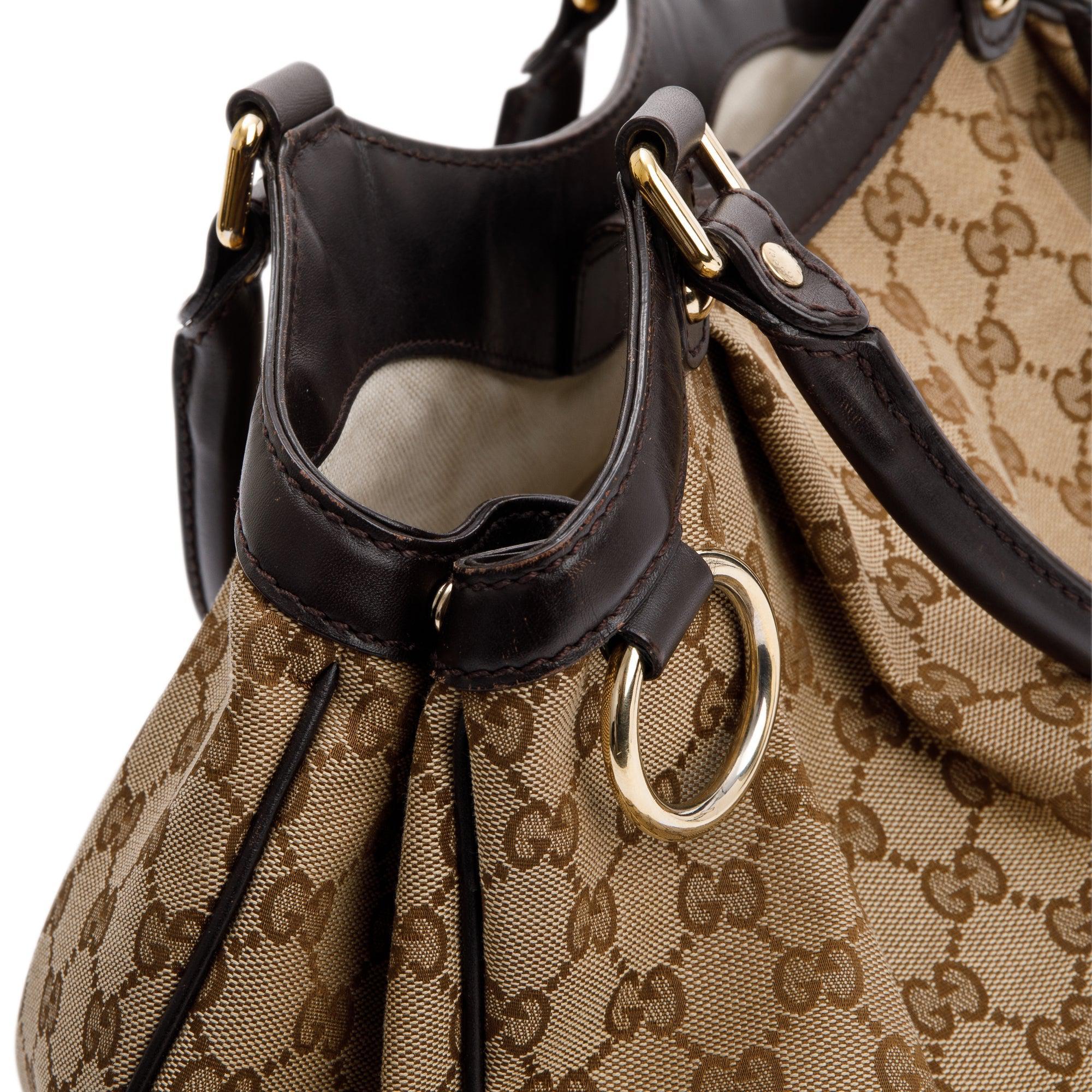 Gucci Medium GG Canvas Sukey Tote