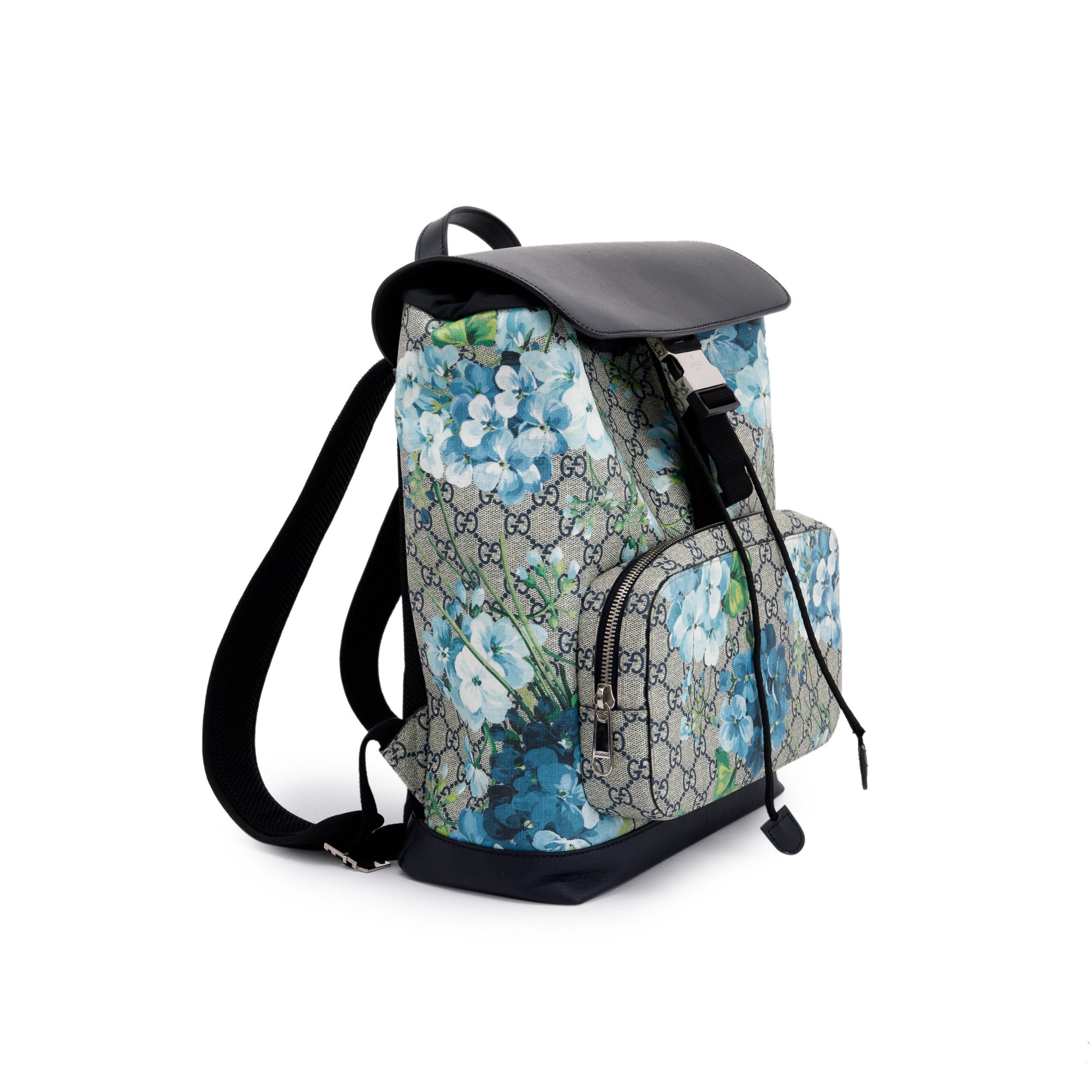 Gucci Medium GG Supreme Blooms Backpack