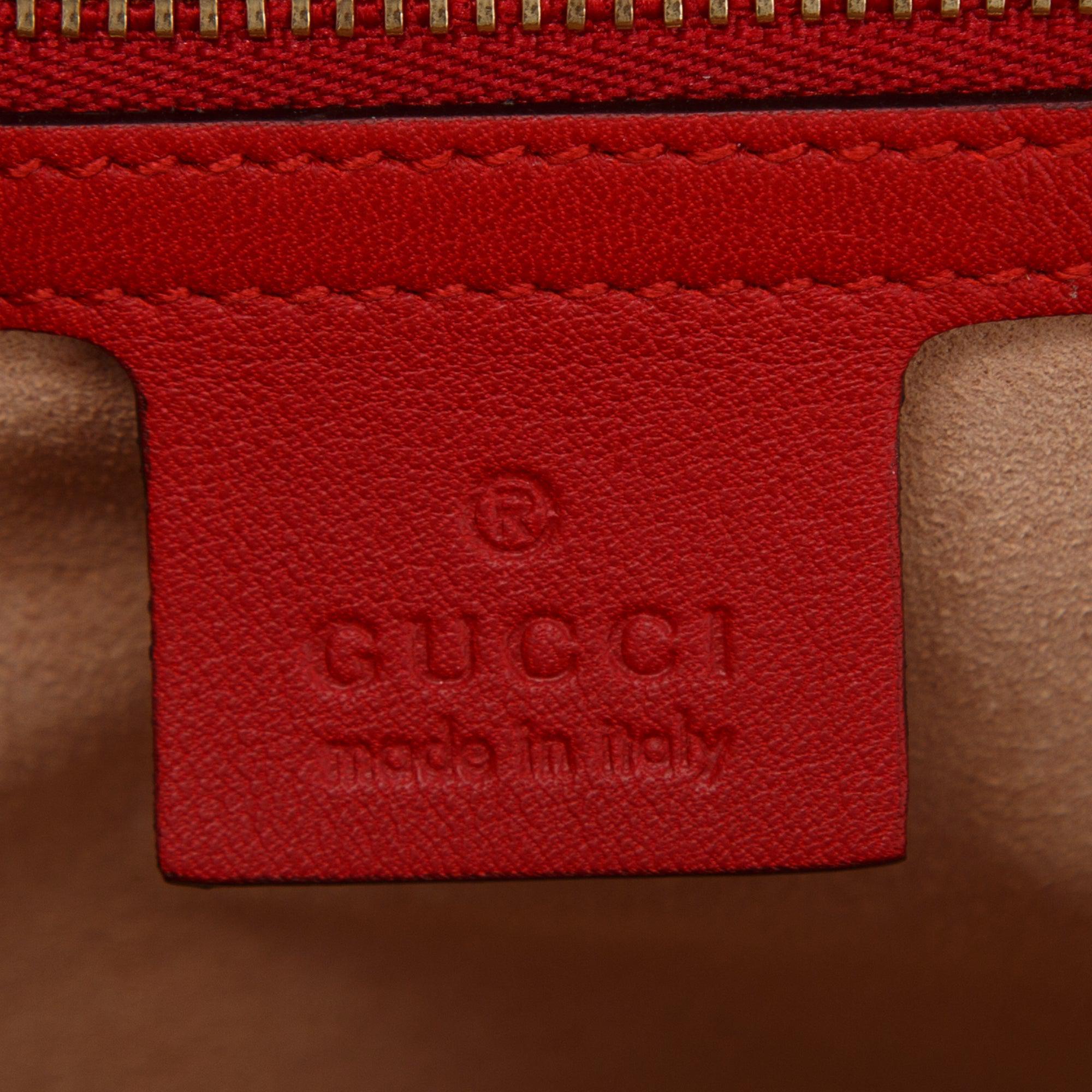 Gucci Medium GG Supreme Blooms Padlock Shoulder Bag w/ Box