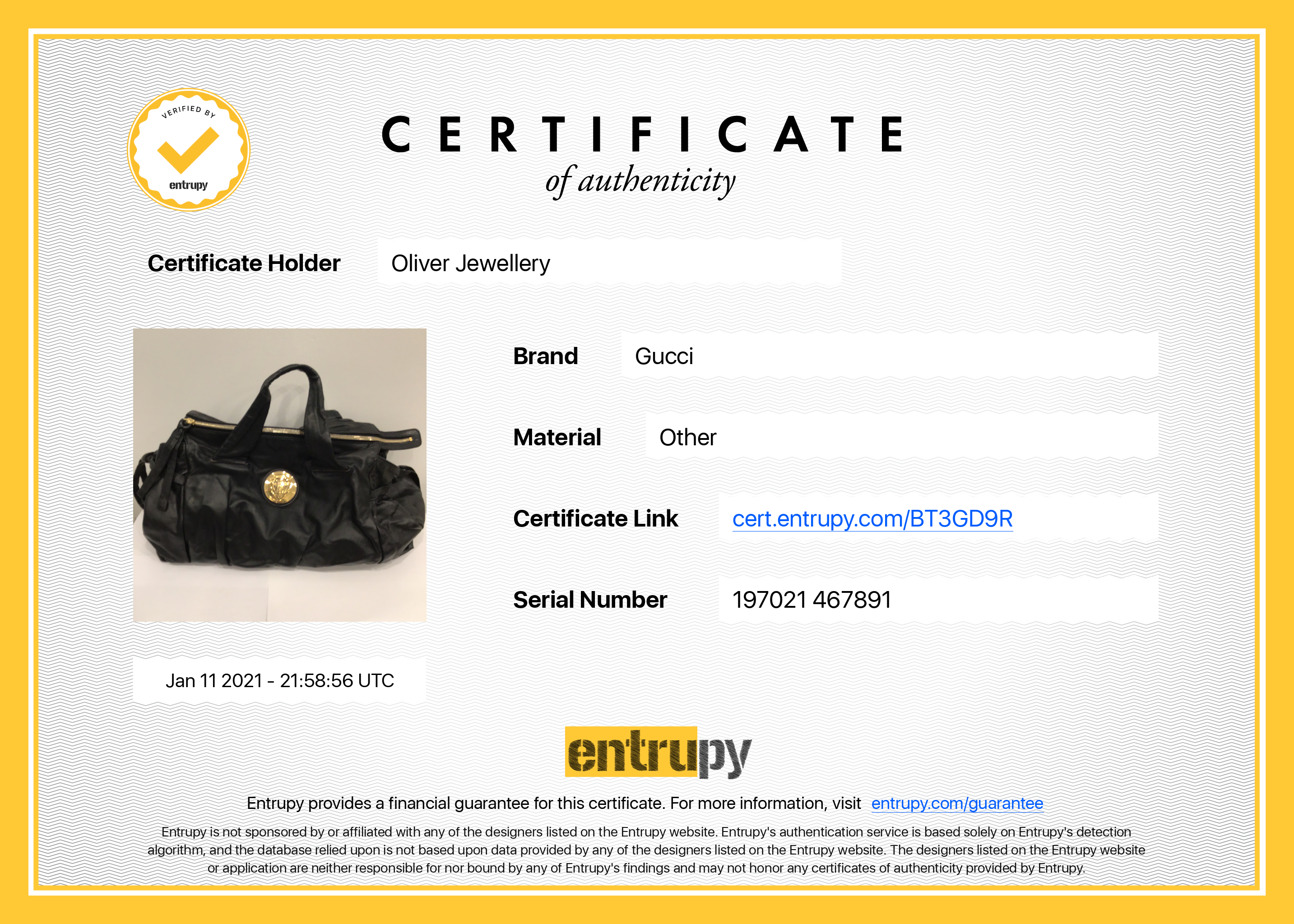 Gucci Medium Hysteria Handle Bag