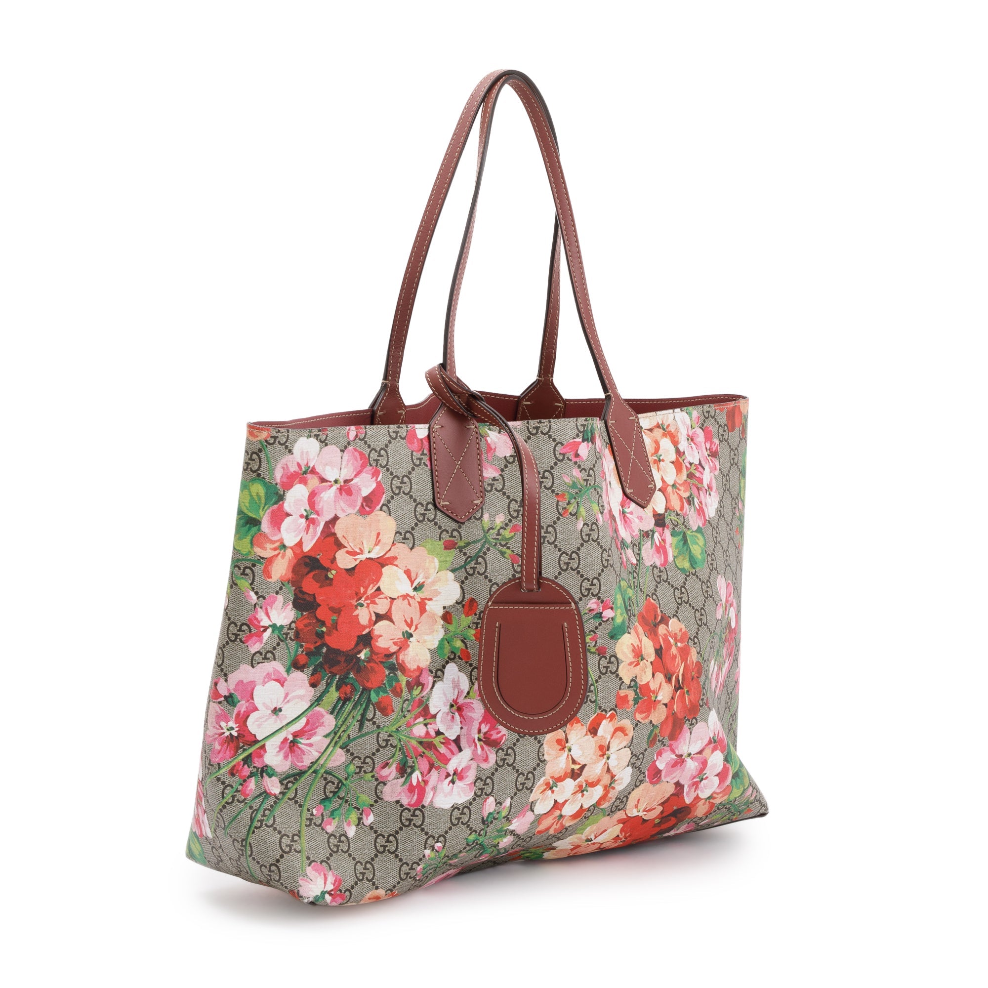 Gucci Medium Reversible GG Supreme Blooms Tote