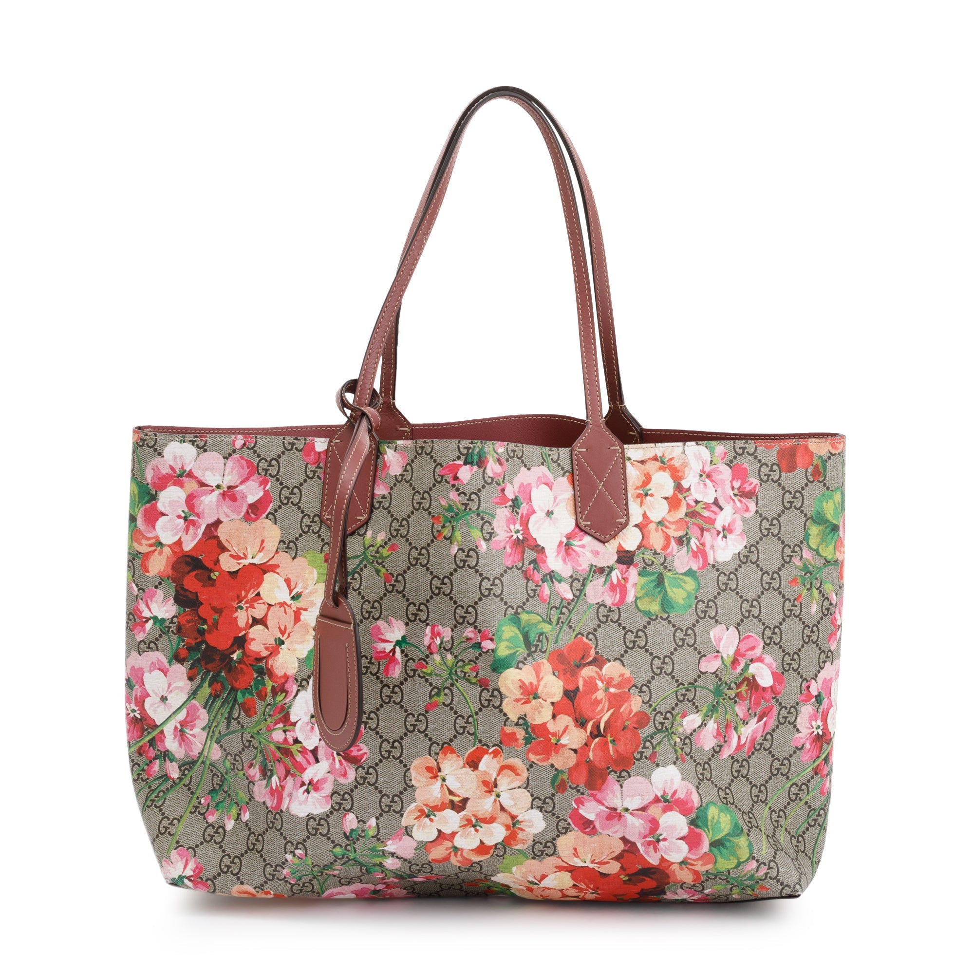 Gucci Medium Reversible GG Supreme Blooms Tote