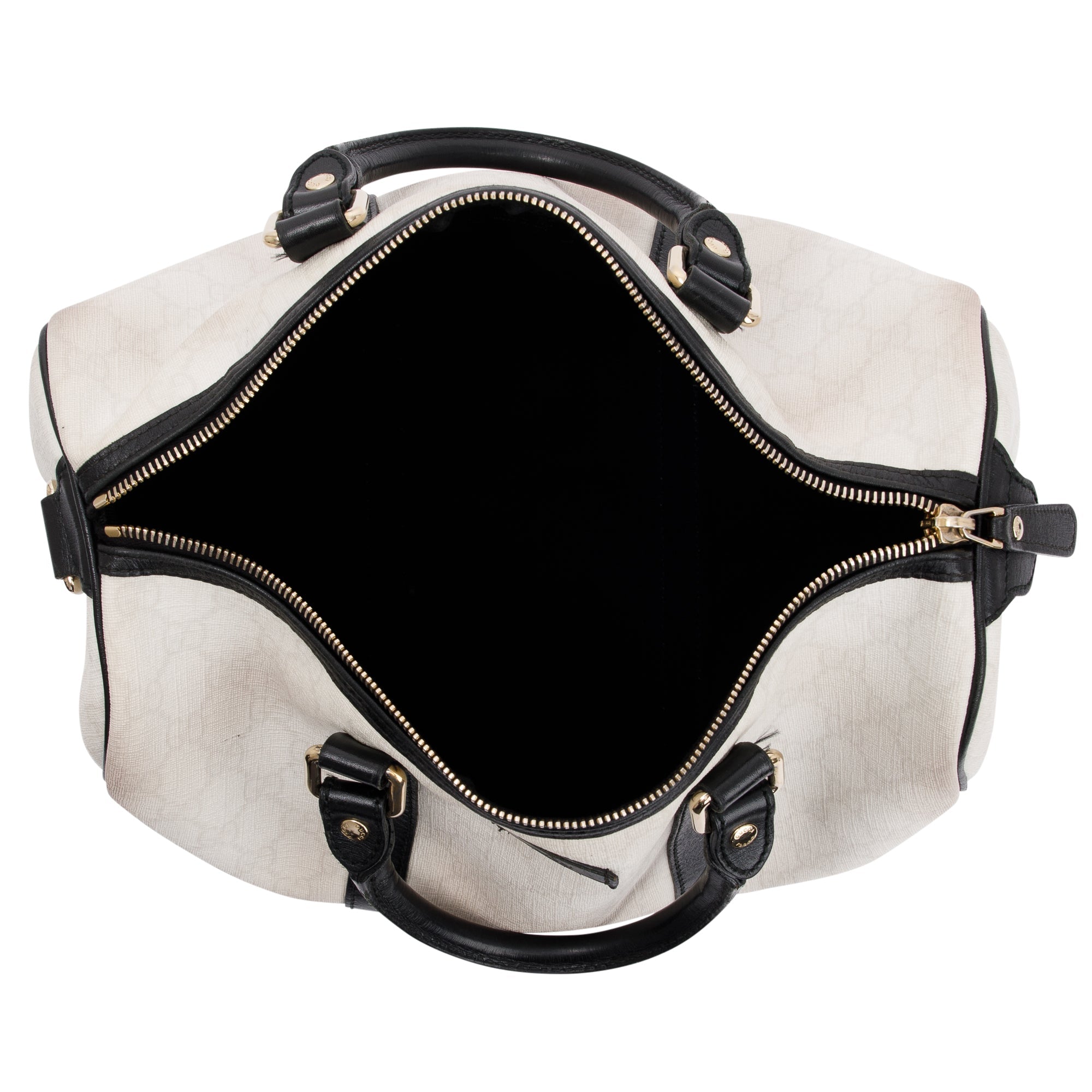 Gucci Medium White GG Supreme Joy Boston Bag