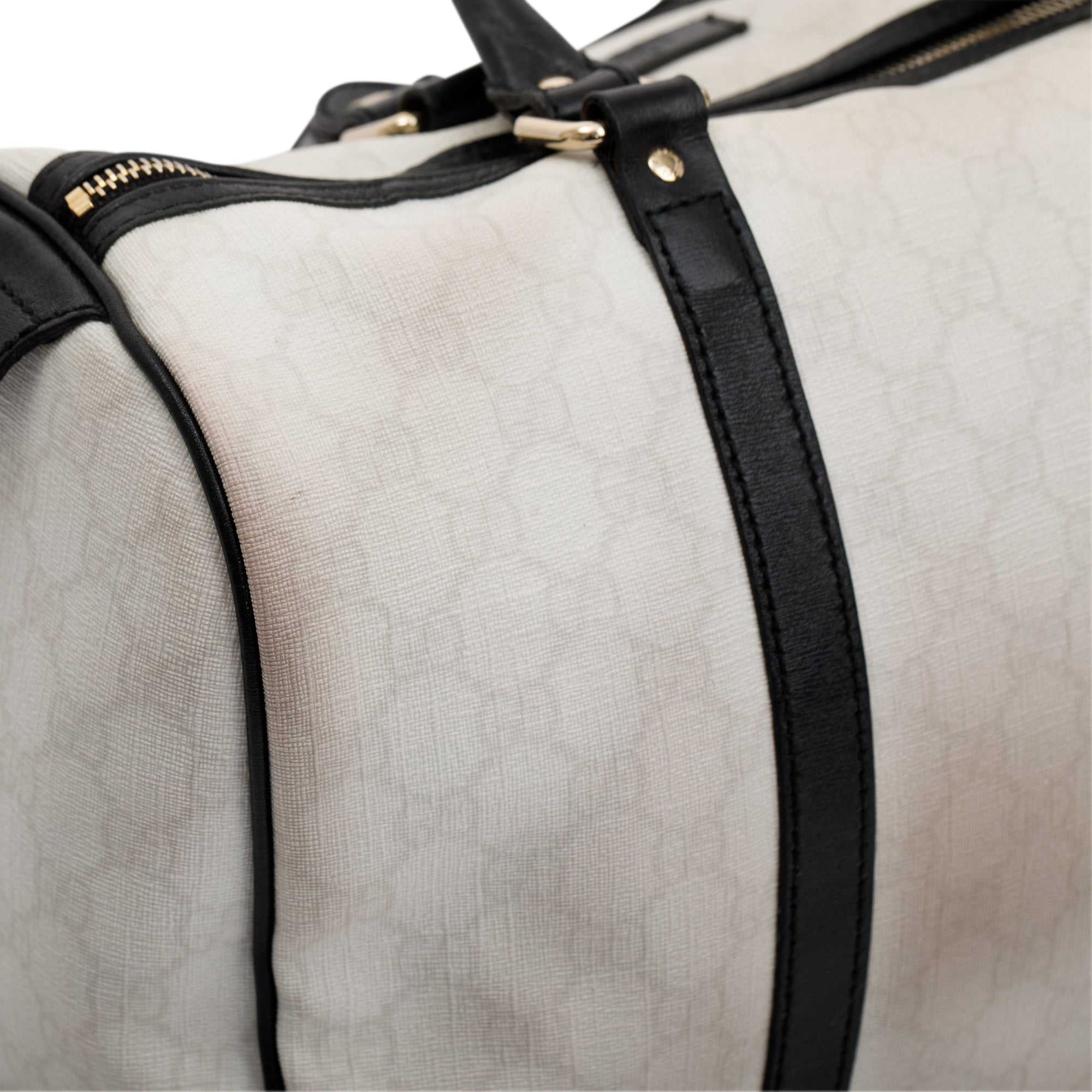 Gucci Medium White GG Supreme Joy Boston Bag