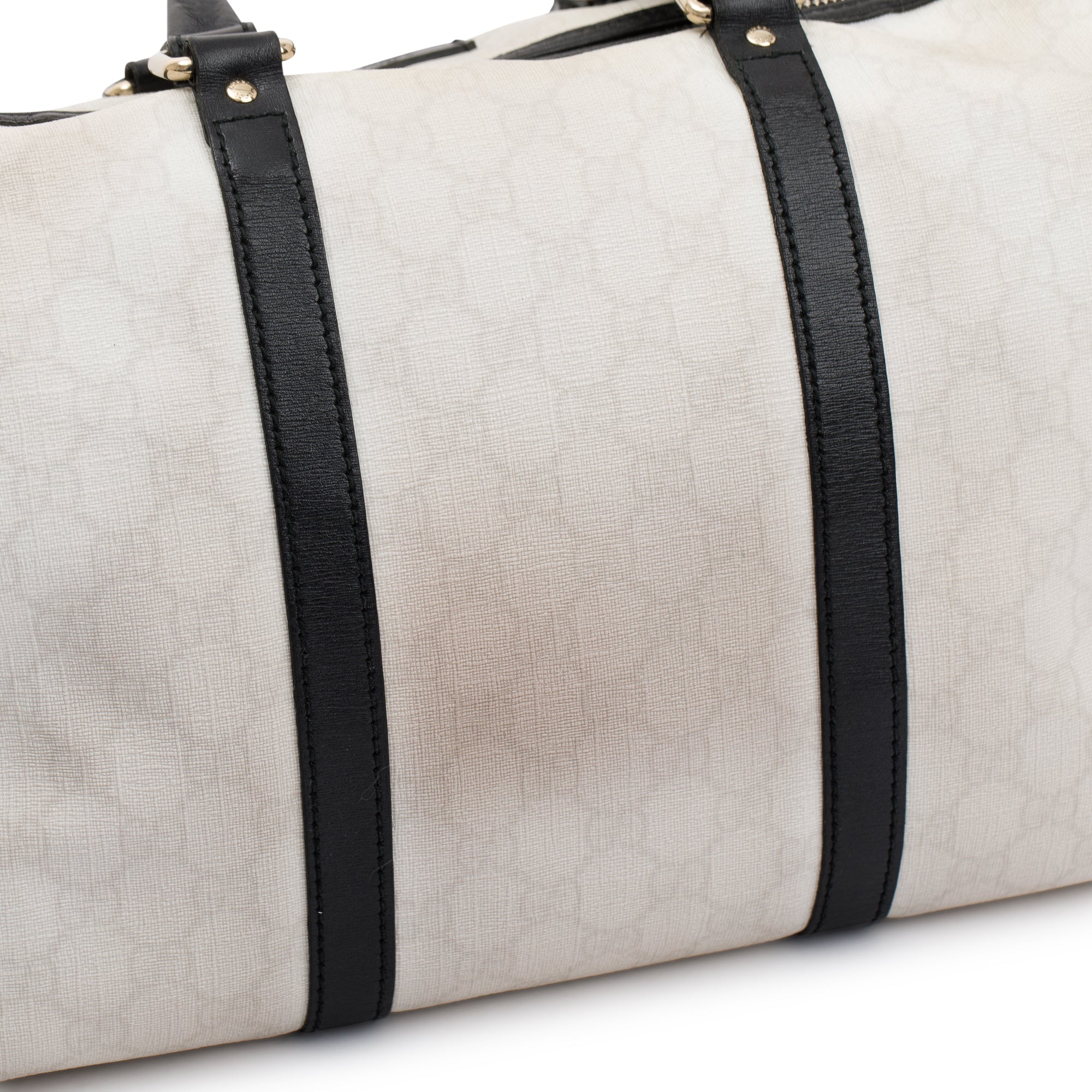 Gucci Medium White GG Supreme Joy Boston Bag