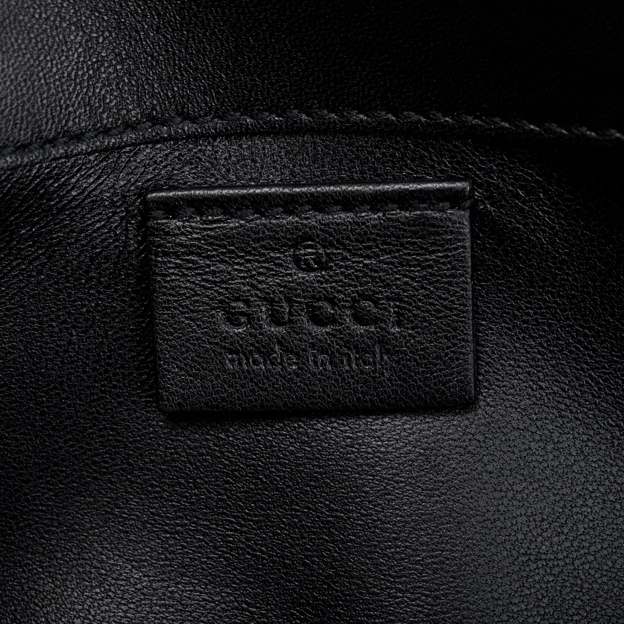 Gucci Metallic Crackled Calfskin Leather Interlocking G Broadway Clutch