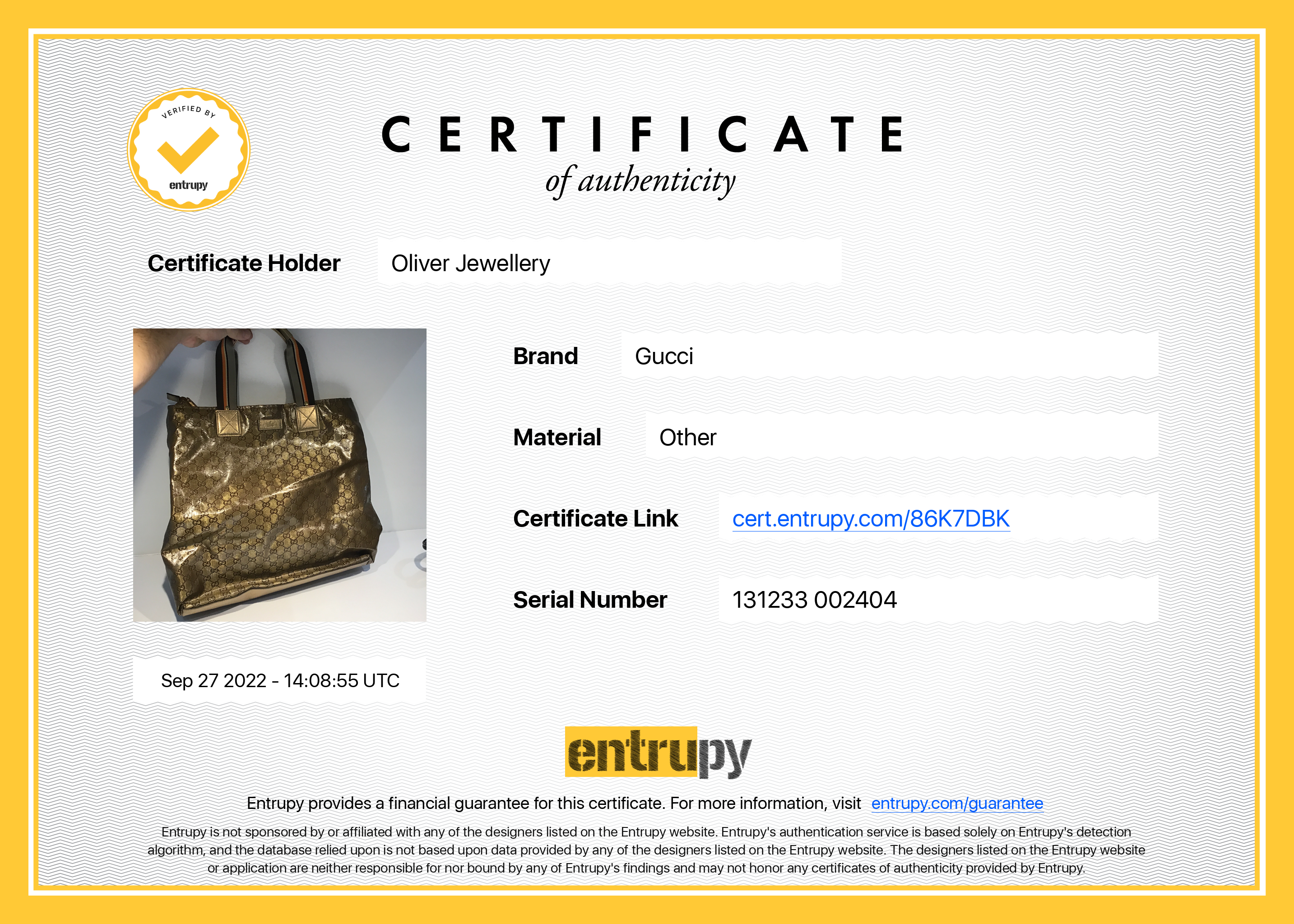 Gucci Metallic Gold GG Canvas Web Shopper Tote