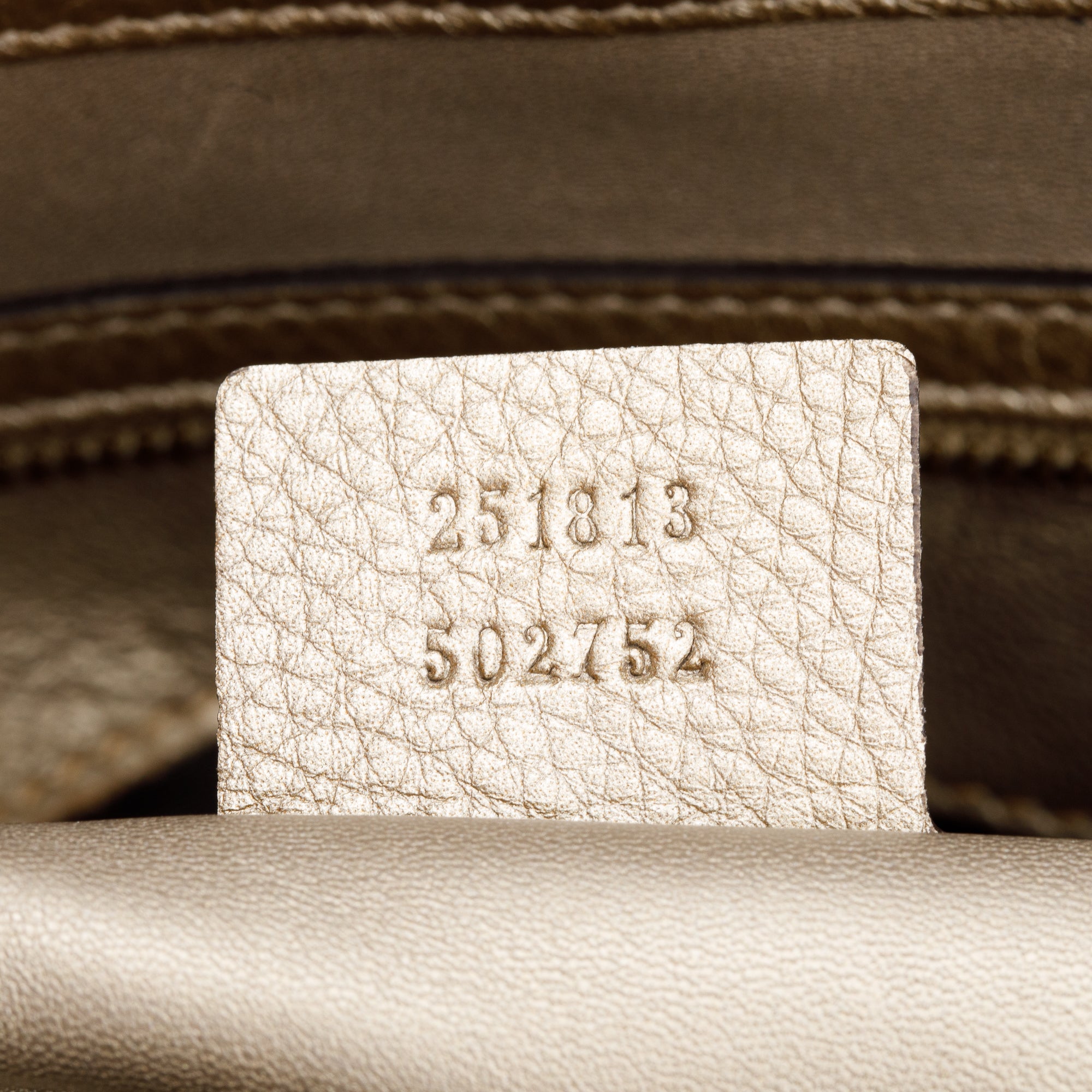 Gucci Metallic Gold Python 1973 Medium Top Handle Bag