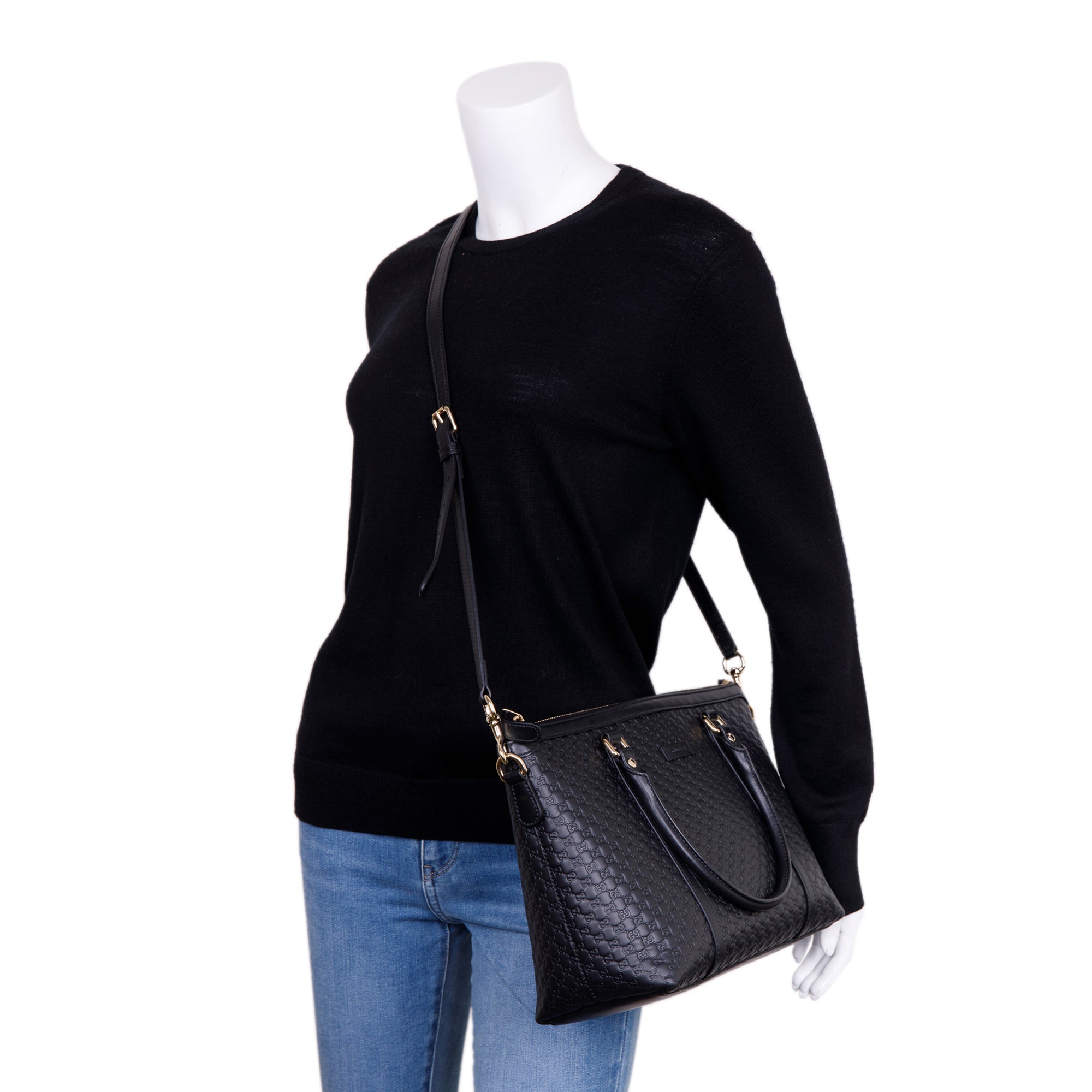 Gucci Microguccissima Small Zippered Margaux Bag w/ Box