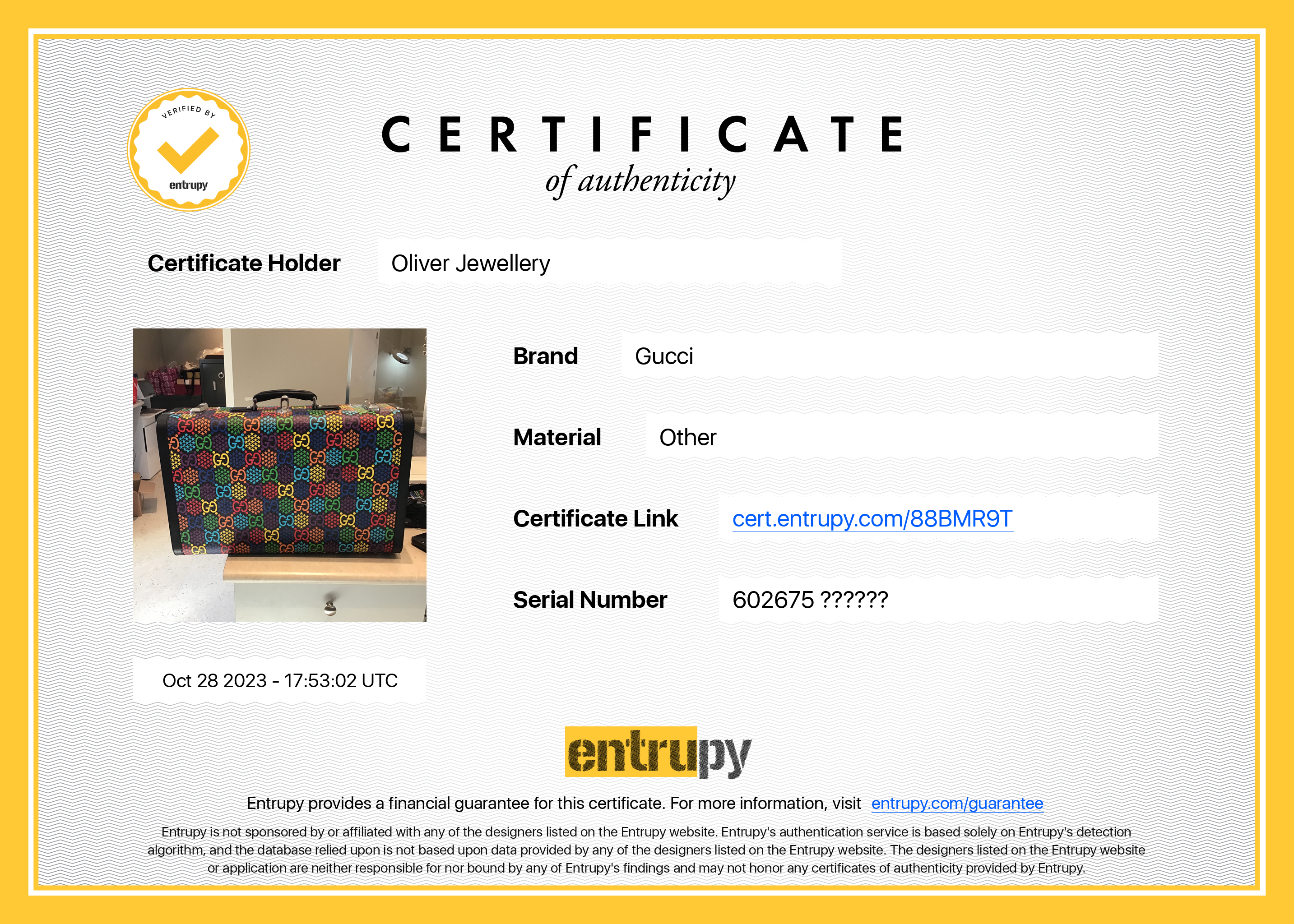 Gucci Multicolour GG Psychedelic Trunk Suitcase