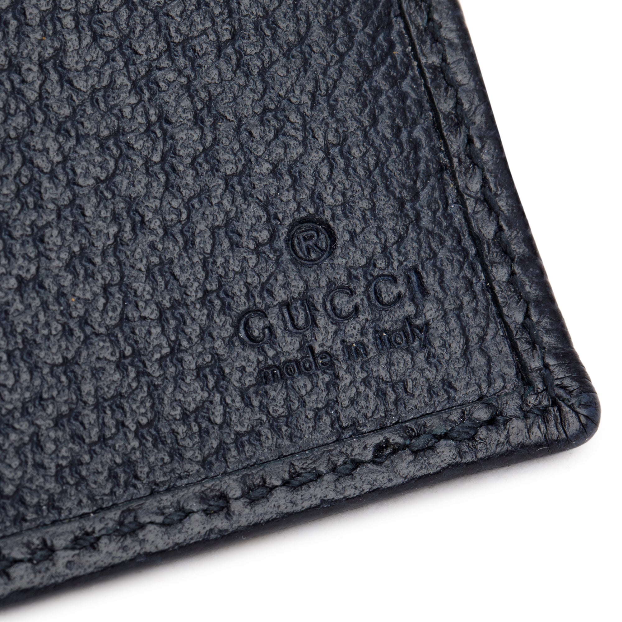 Gucci Navy GG Supreme Web Ophidia Bifold Wallet w/ Box