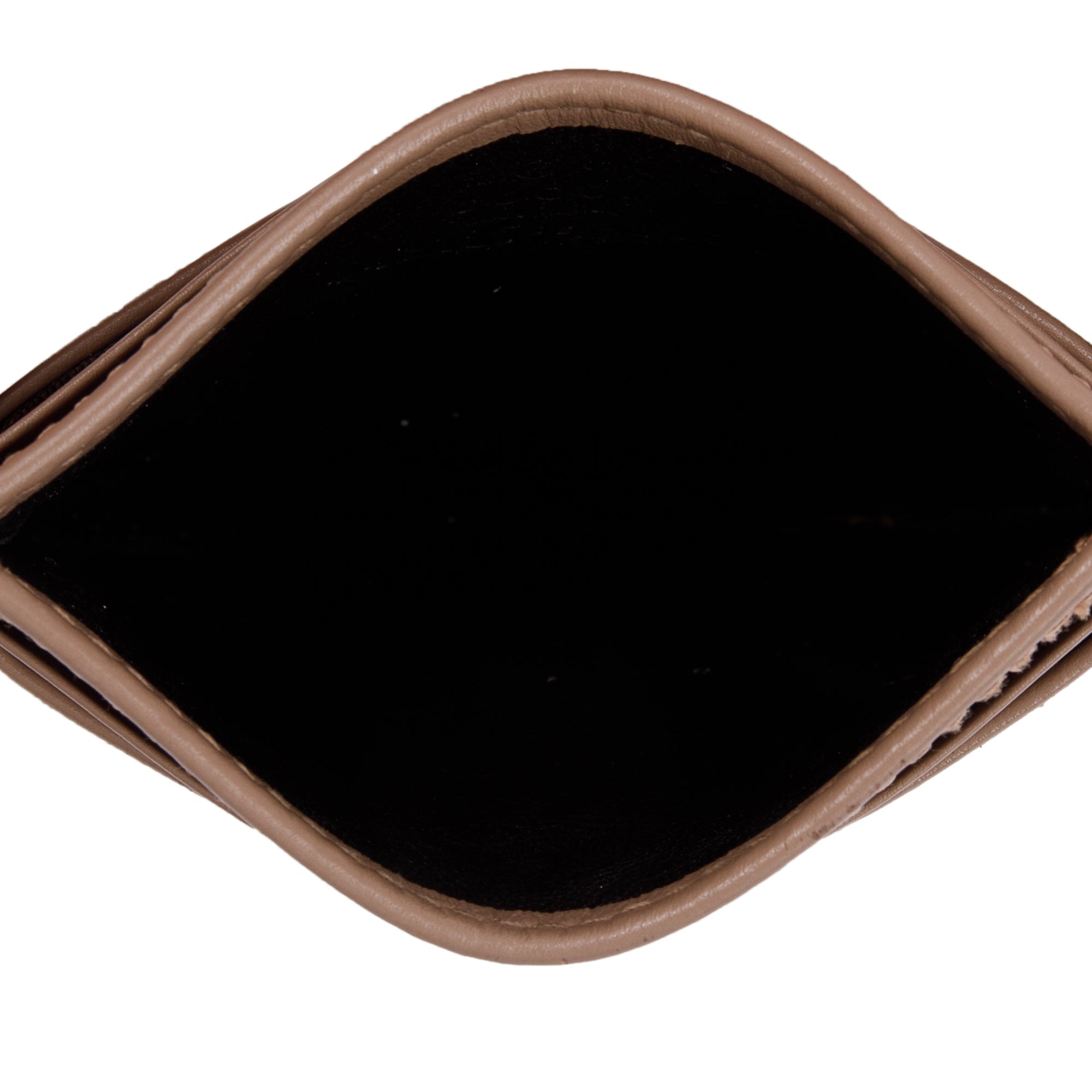 Gucci Neutral Calfskin Leather GG Marmont Card Holder w/ Box