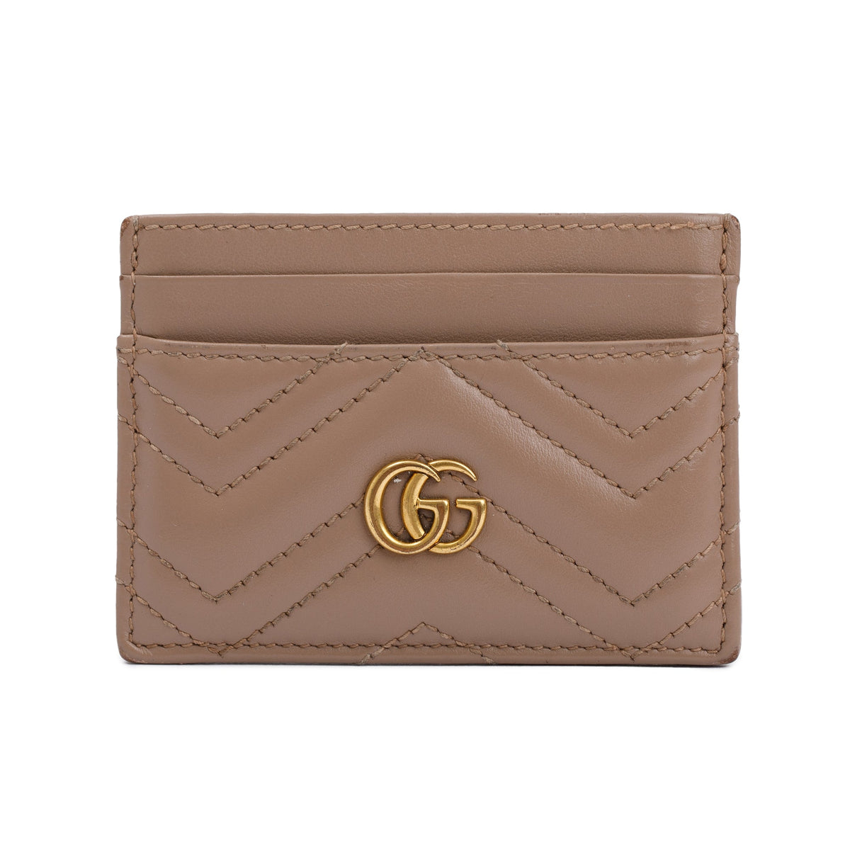 Gucci Women's GG Marmont Leather Card Holder Green main image 1
