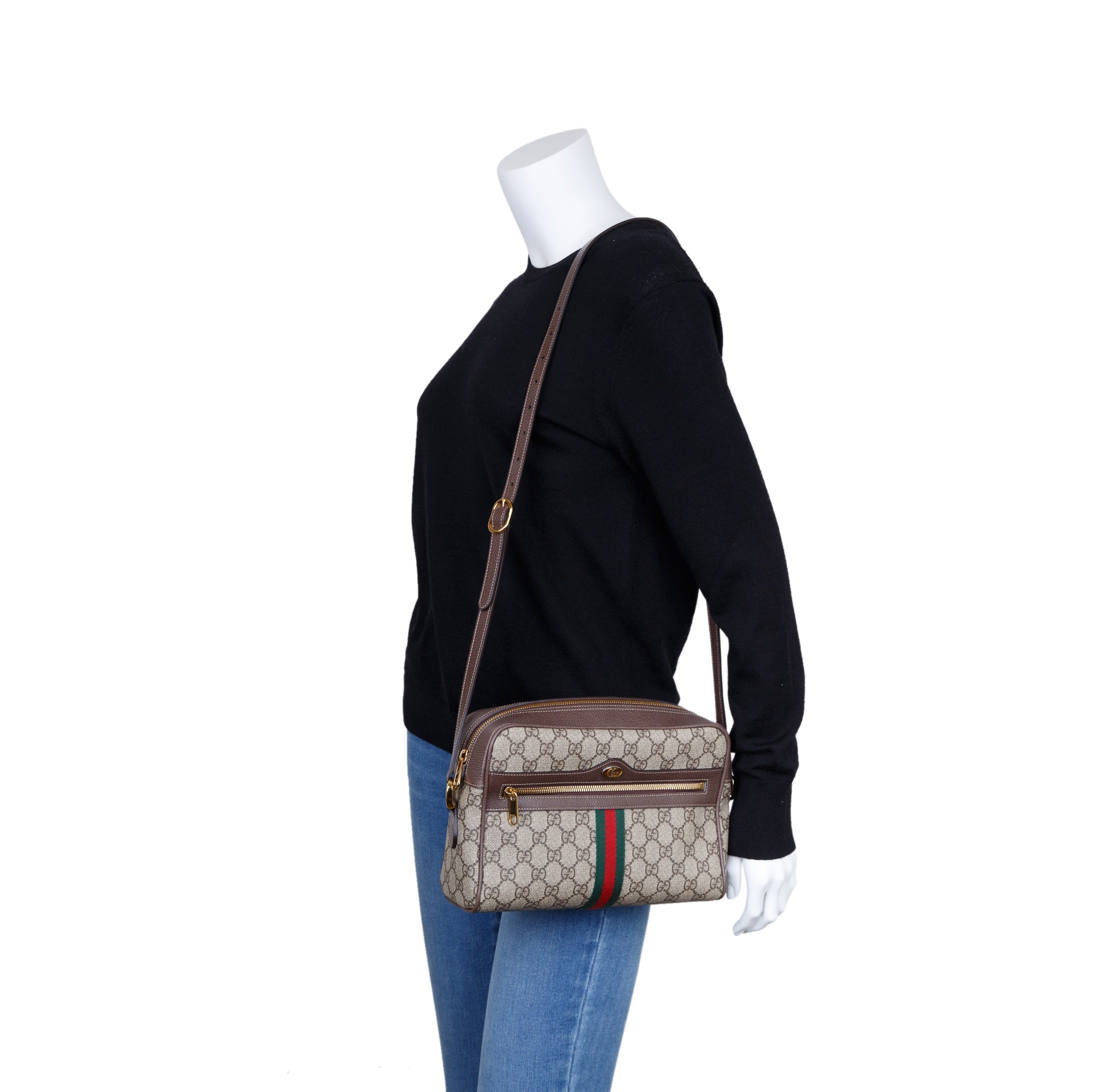 Gucci Ophidia GG Supreme Small Shoulder Bag w/ Box