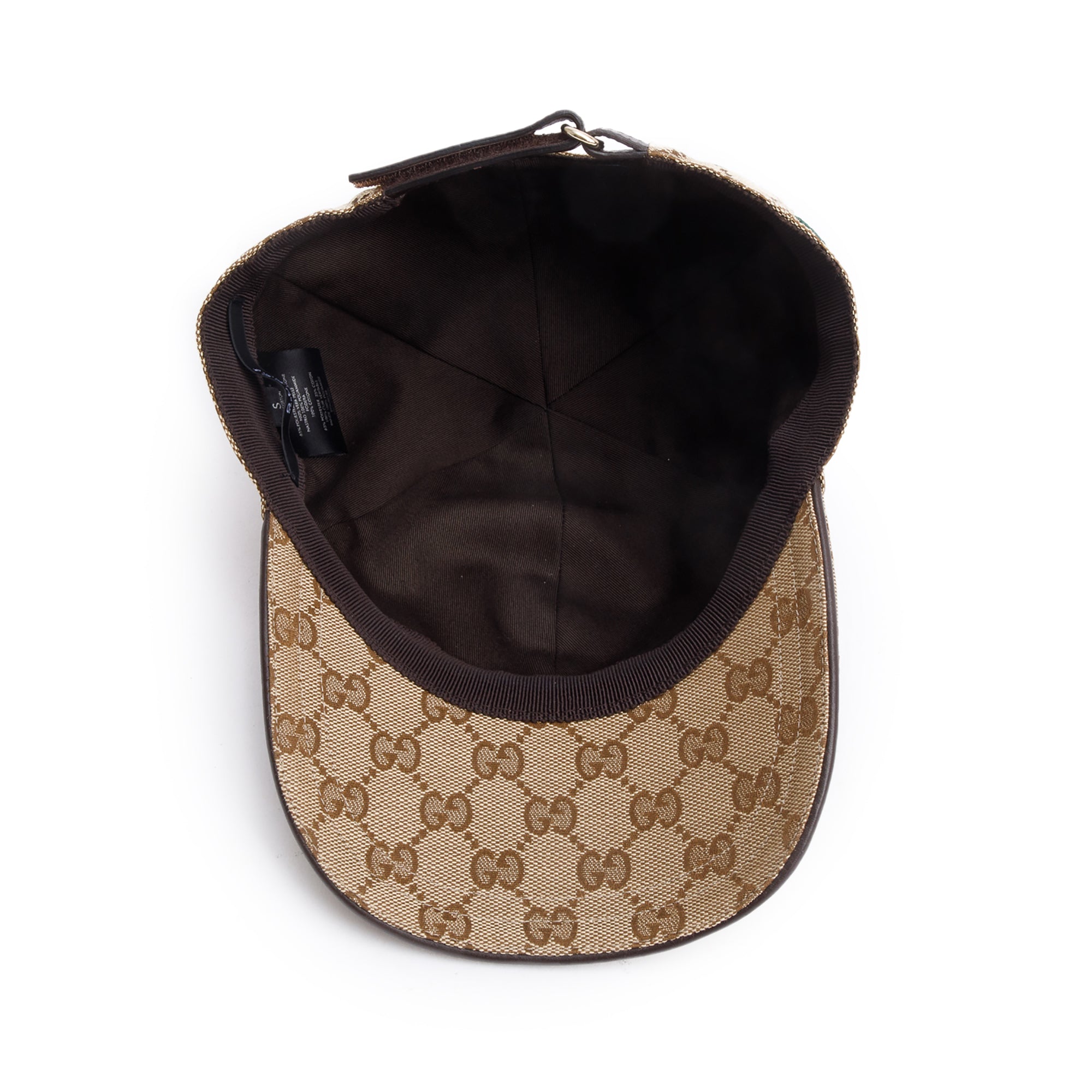 Gucci Original GG Canvas Baseball Hat with Web, Size S 57 w/ Box
