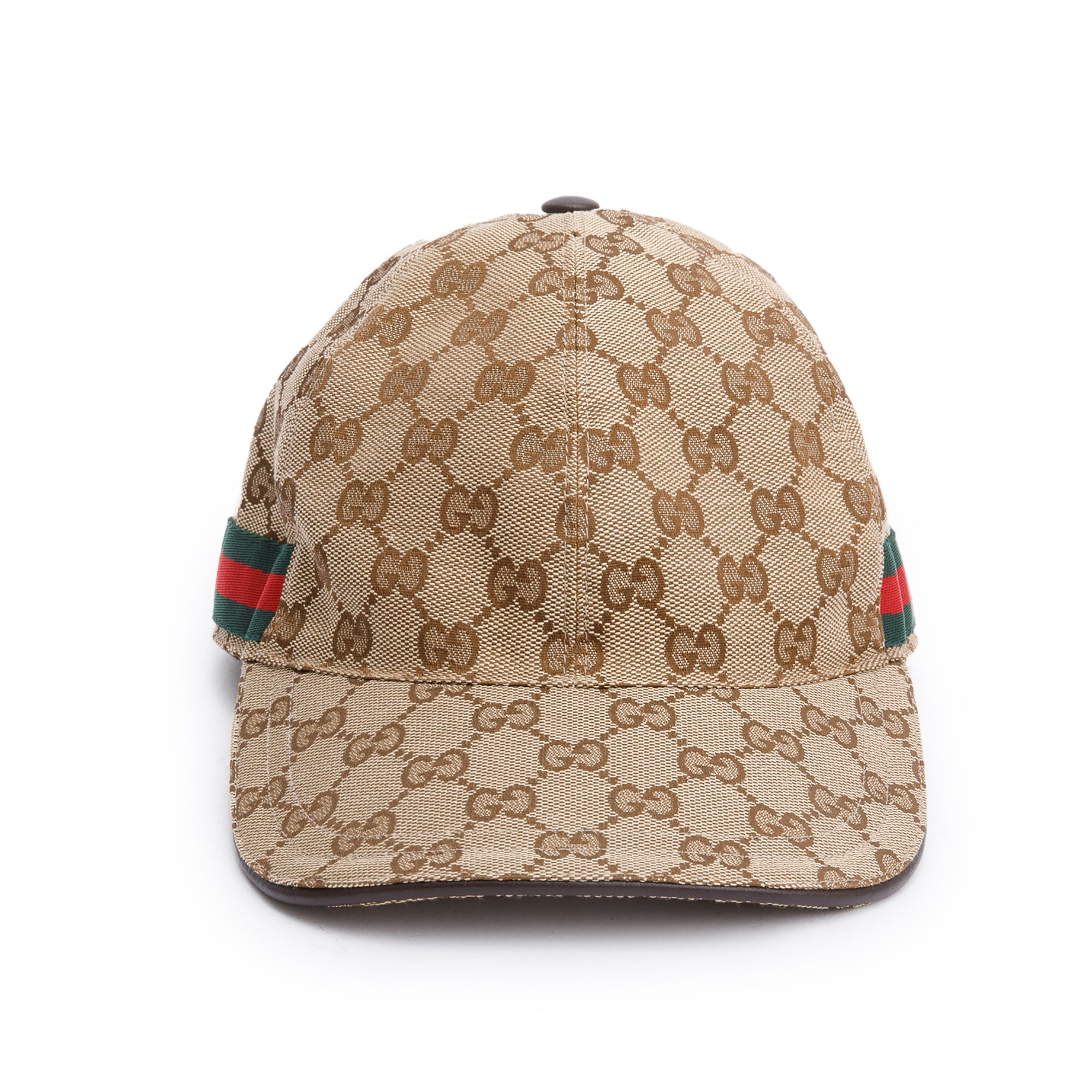 Gucci Original GG Canvas Baseball Hat with Web, Size S 57 w/ Box
