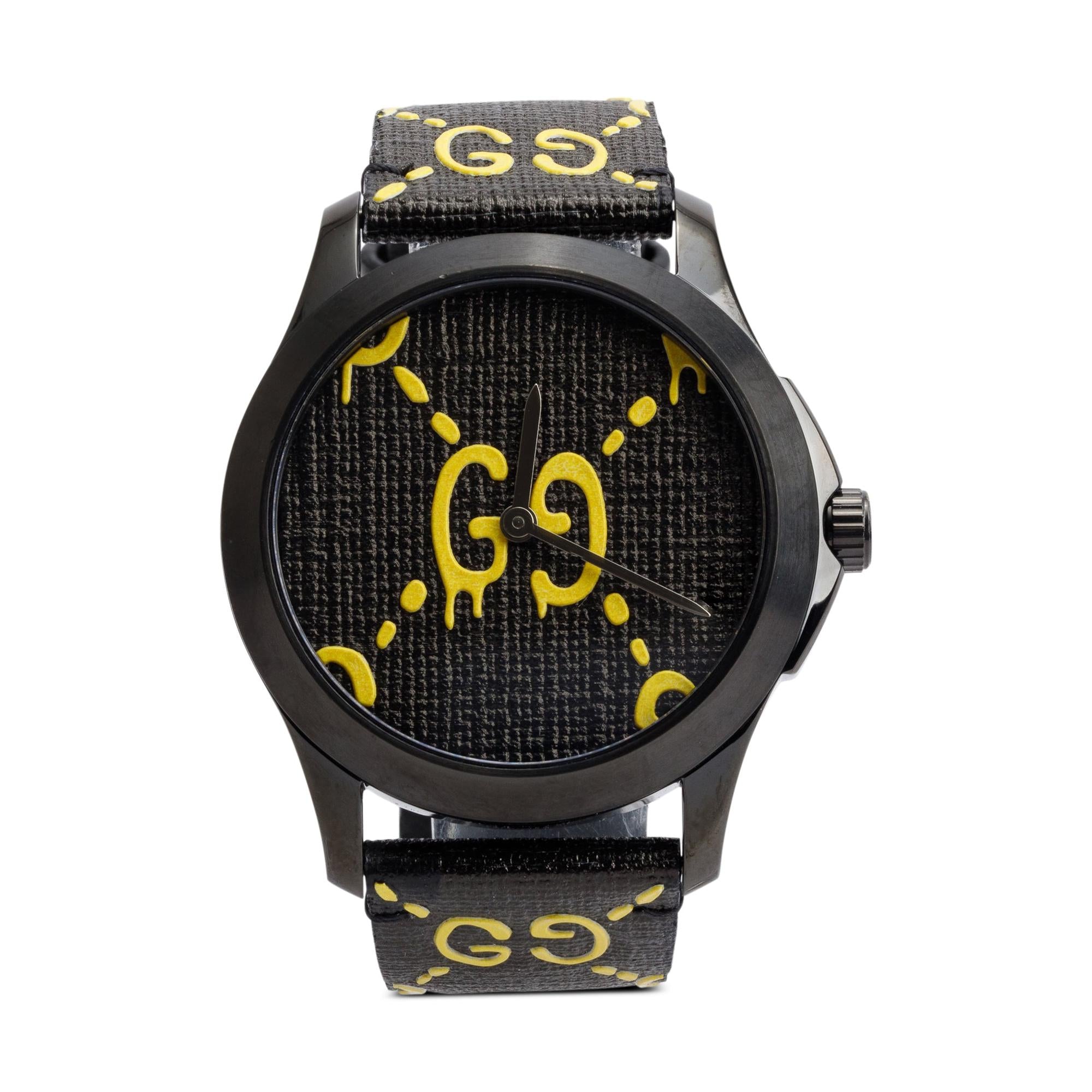 Gucci PVD Stainless Steel Ghost G-Timeless 38 MM Quartz Watch