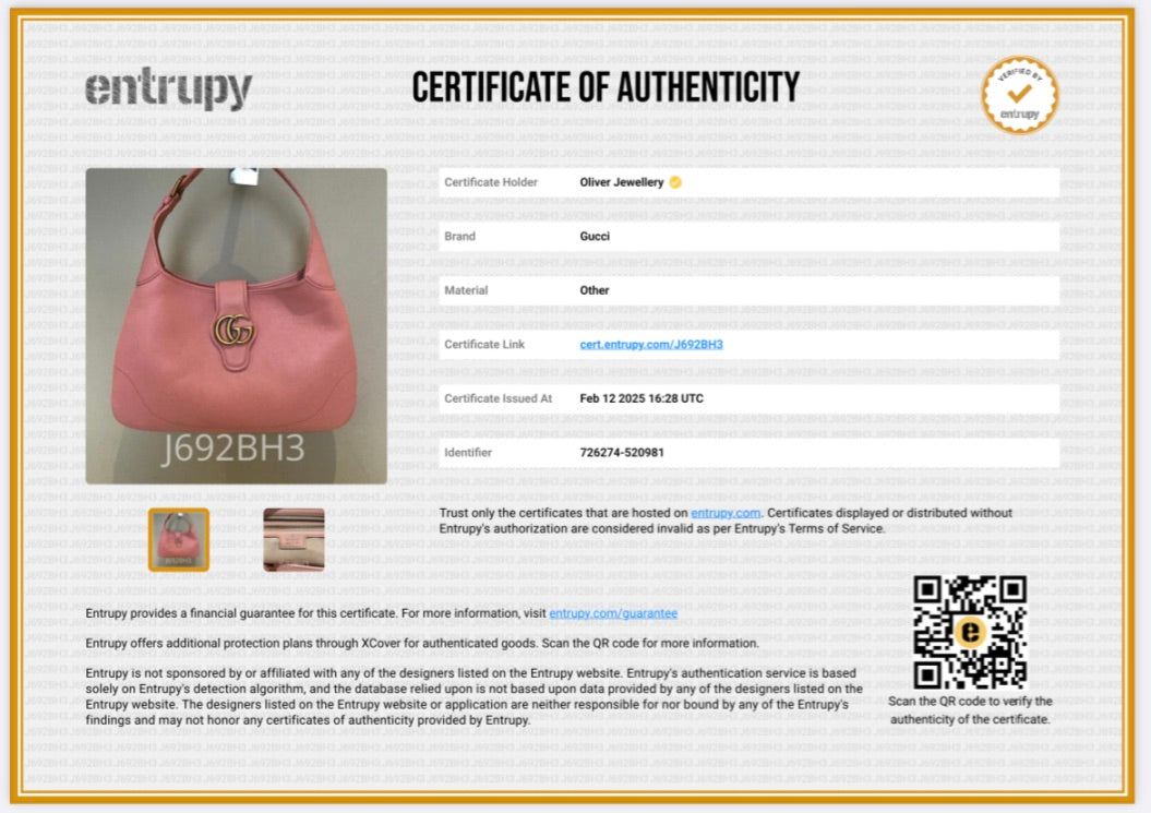 Gucci Pink Calfskin Leather Double GG Medium Aphrodite Shoulder Bag w/ Box