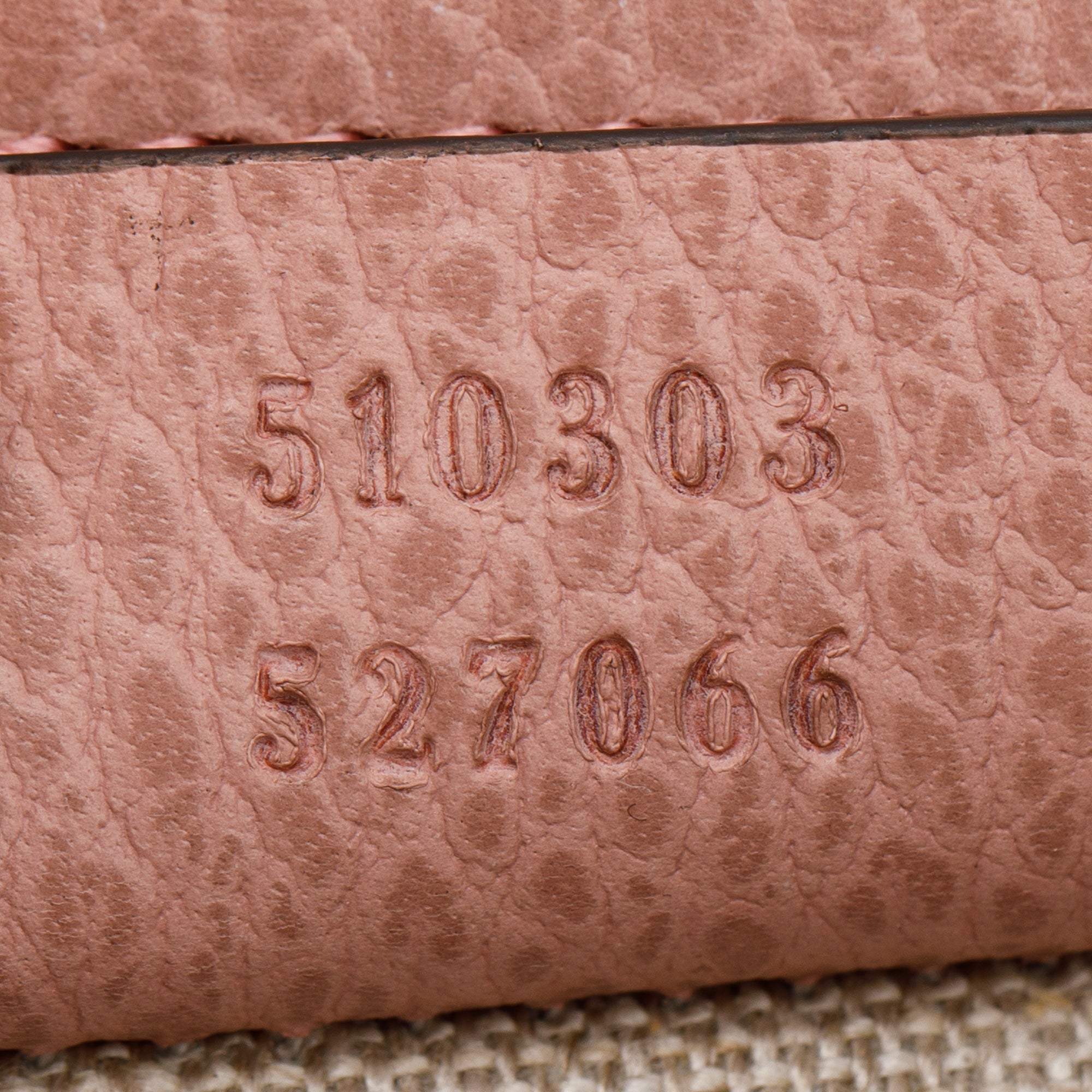 Gucci Pink Calfskin Leather Medium Dollar Interlocking GG Shoulder Bag w/ Box